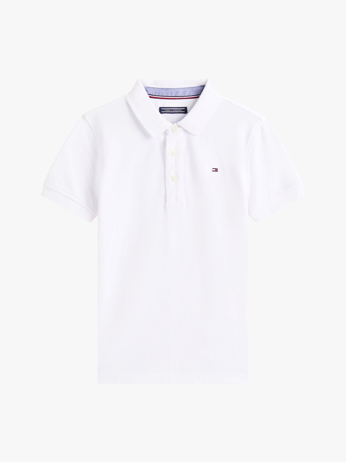 Polo Manga Corta Con Logo Blanco Tommy Hilfiger-5