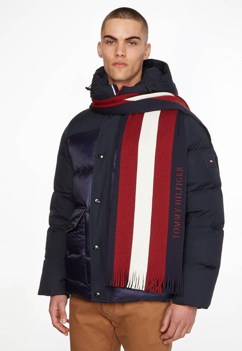 Bufanda Raschelle Varsity Burdeo Tommy Hilfiger-1