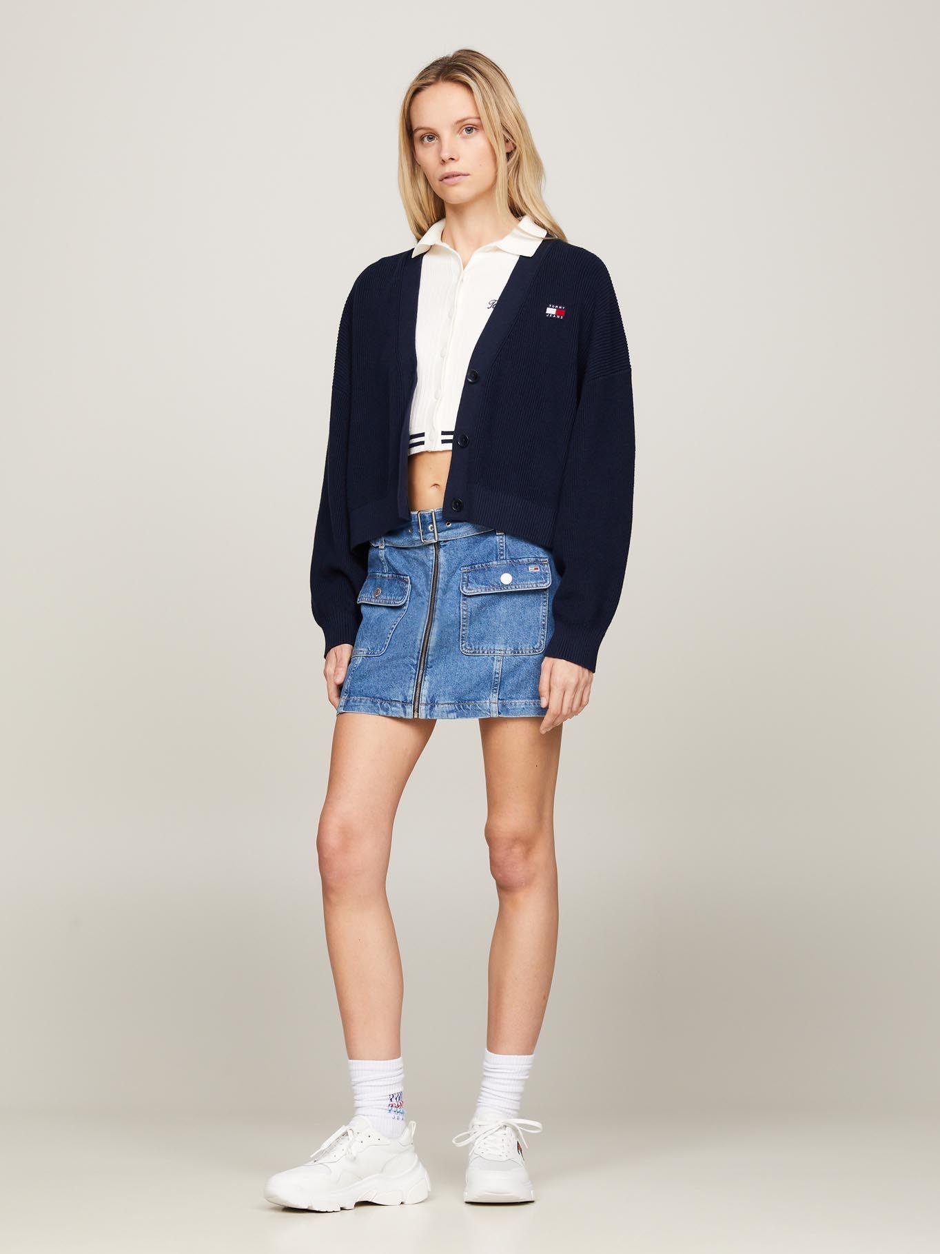 Cárdigan Con Back Logo Azul Tommy Jeans-1