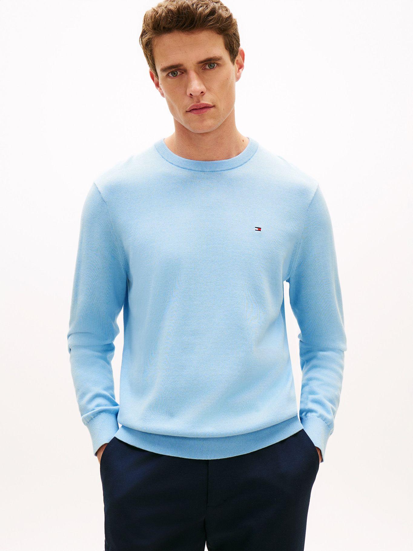 Sweater Essential C-Neck Tommy Hilfiger Celeste-0