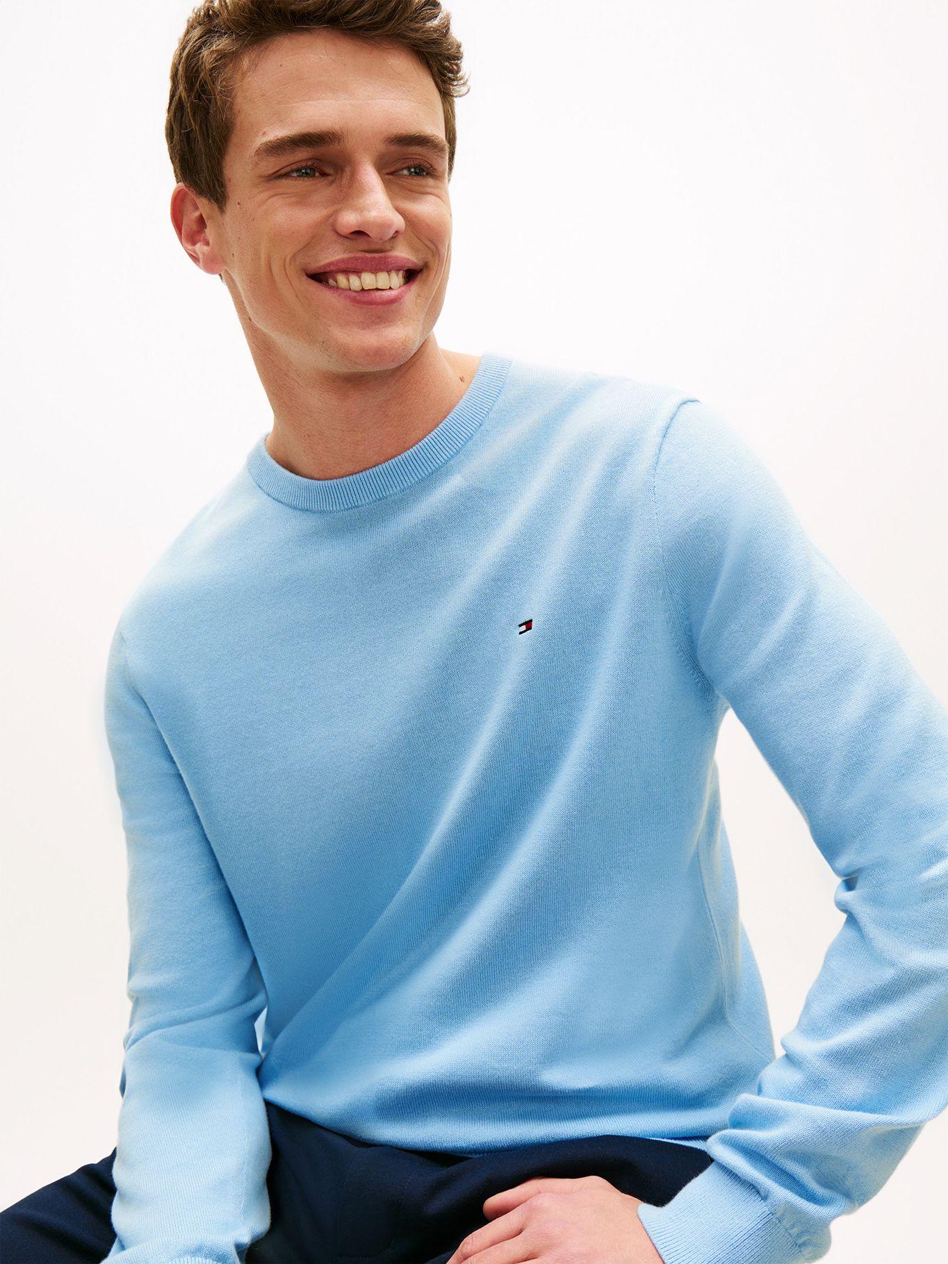 Sweater Essential C-Neck Tommy Hilfiger Celeste-3