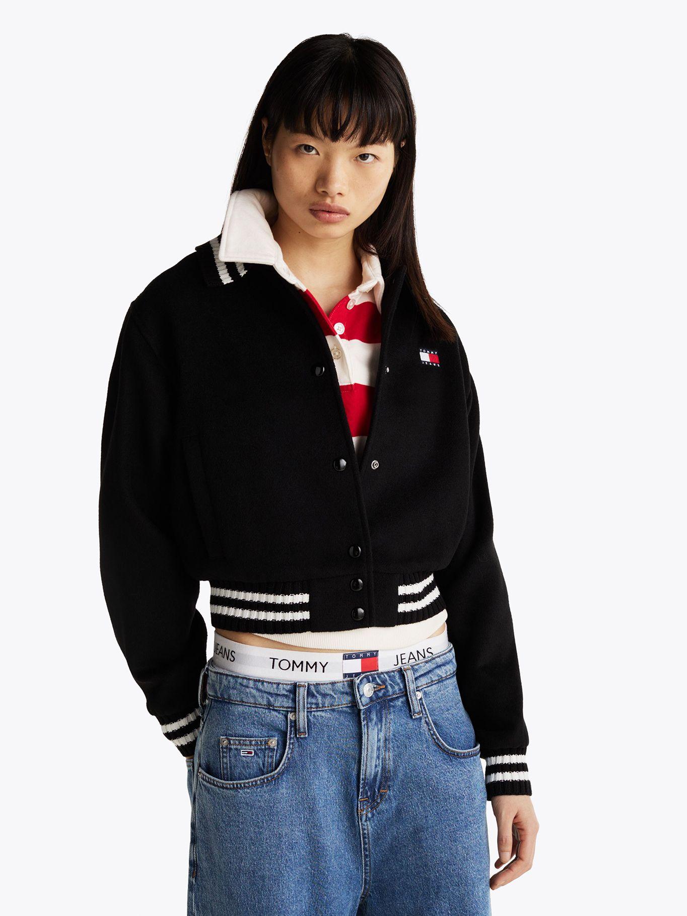 Chaqueta Bomber De Estilo Varsity Negro Tommy Jeans-0