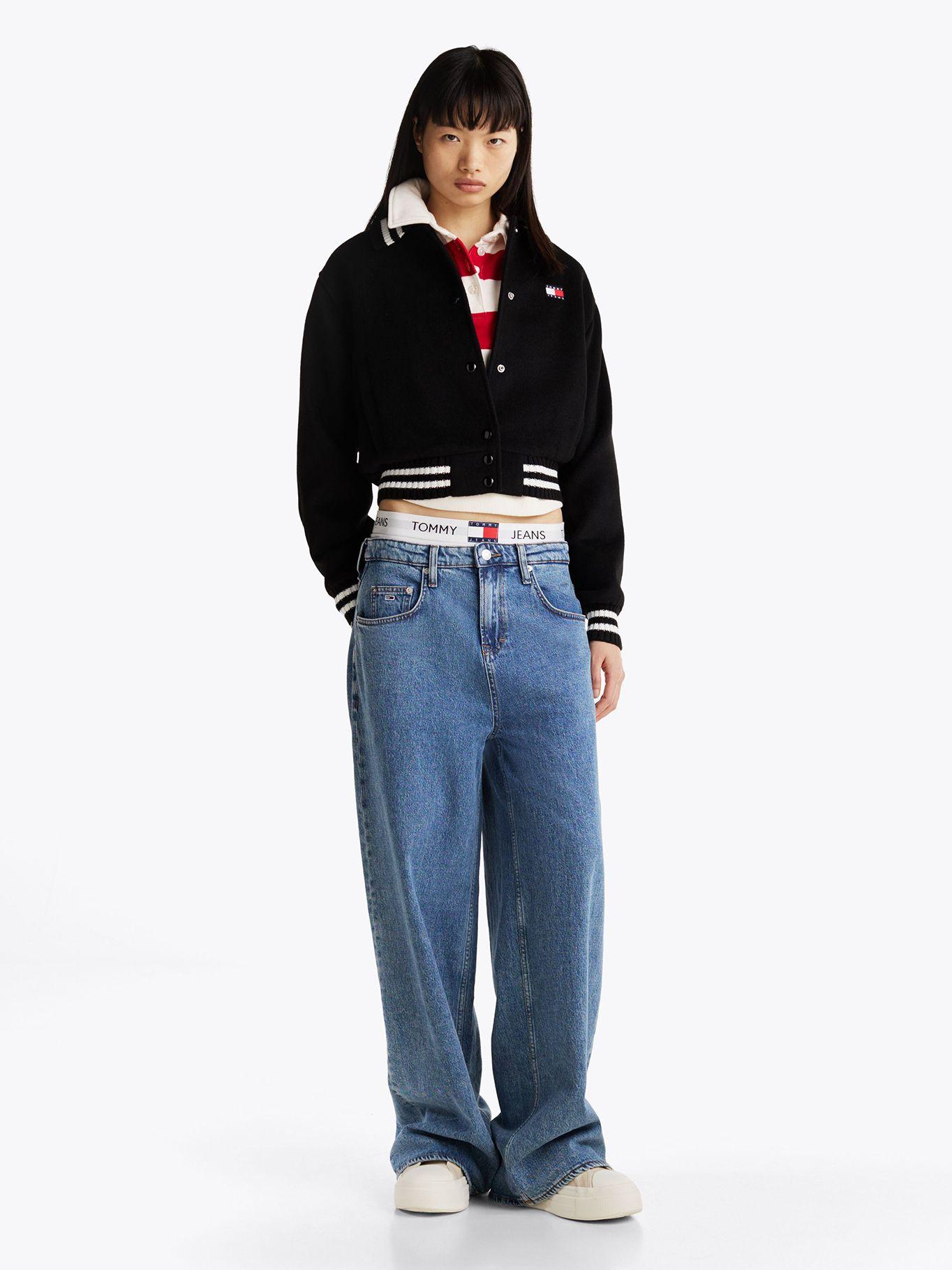 Chaqueta Bomber De Estilo Varsity Negro Tommy Jeans-1