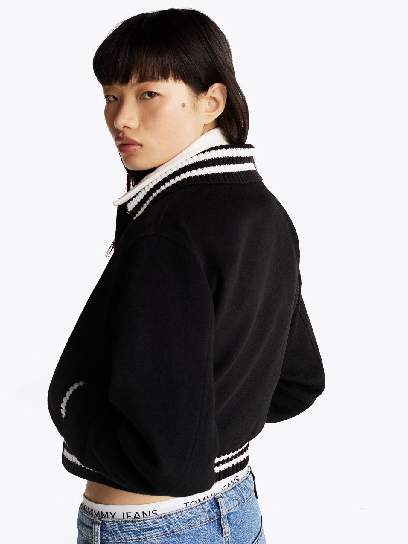 Chaqueta Bomber De Estilo Varsity Negro Tommy Jeans-4