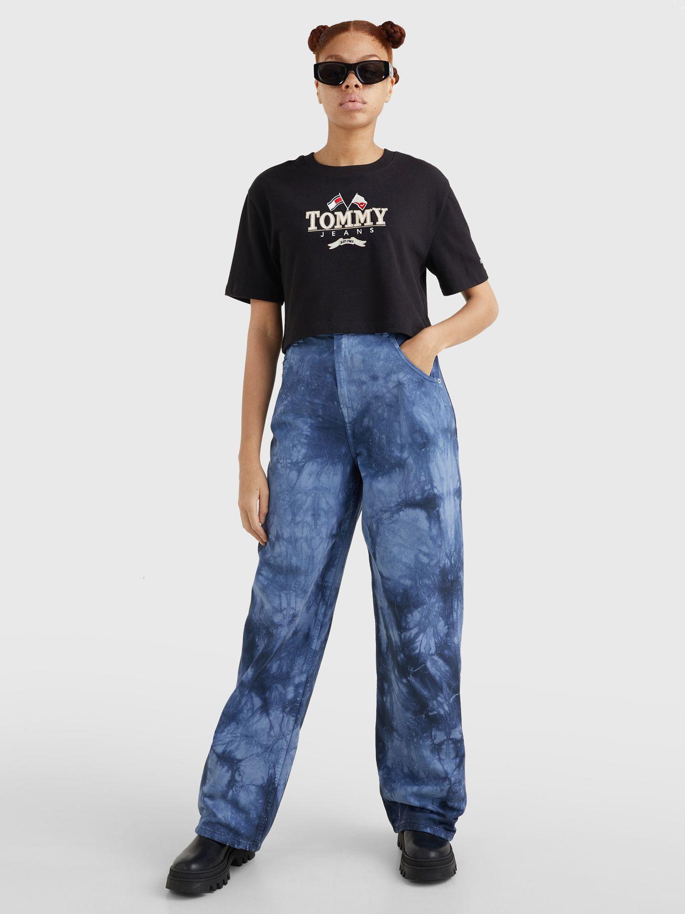 Polera Modern Super Cropped Negro Tommy Hilfiger-1