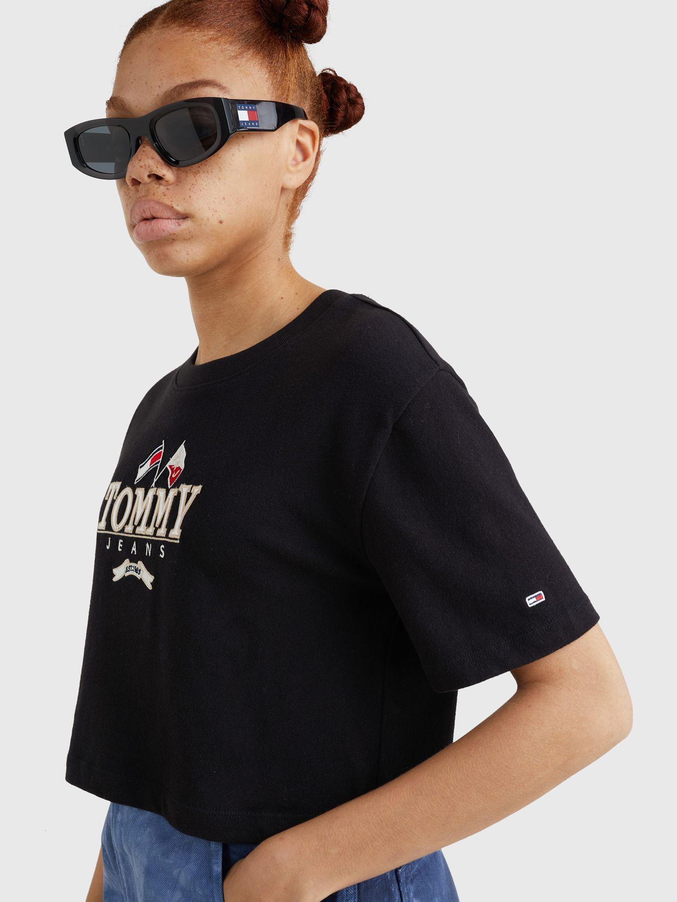 Polera Modern Super Cropped Negro Tommy Hilfiger-3