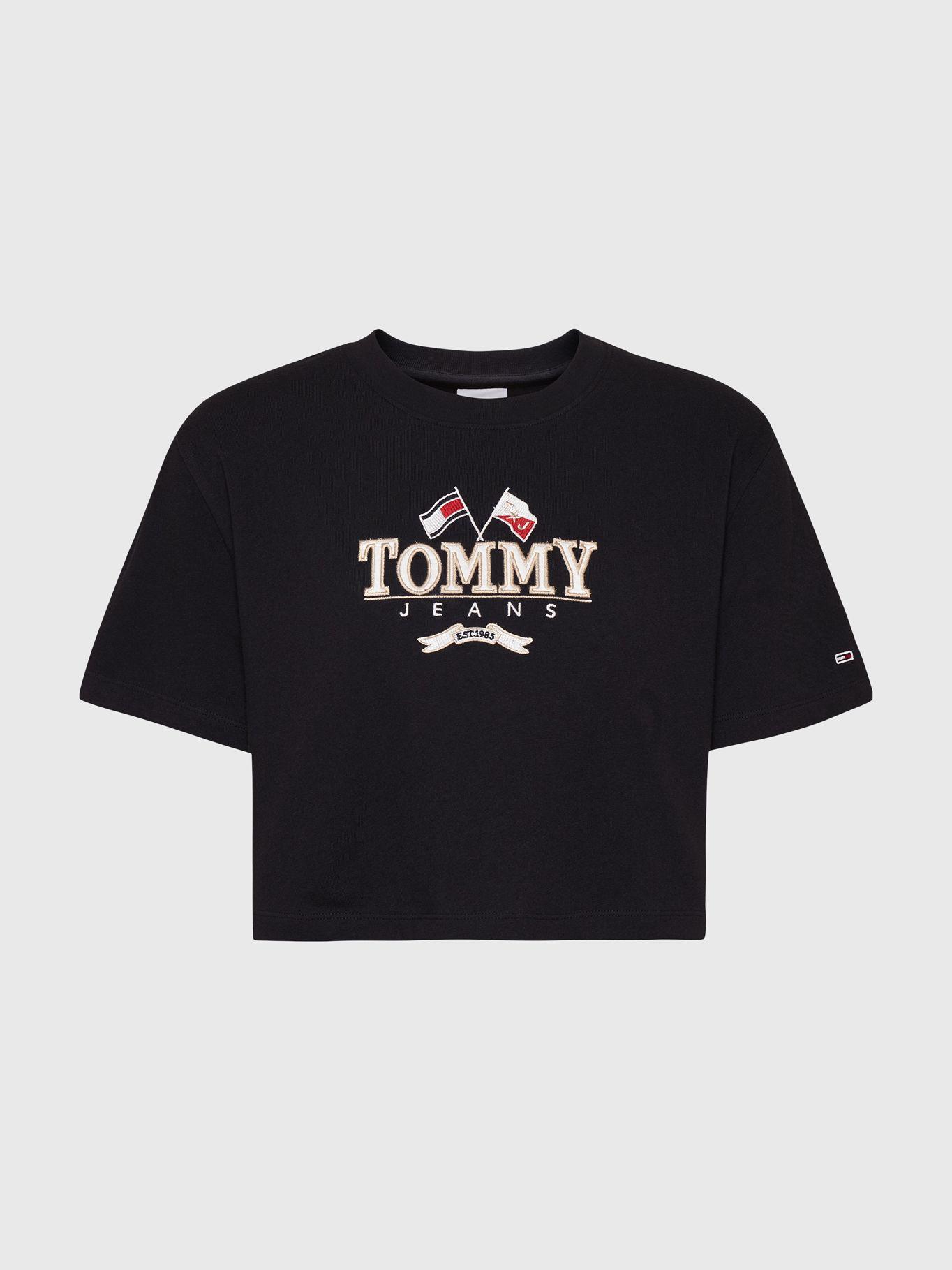 Polera Modern Super Cropped Negro Tommy Hilfiger-4