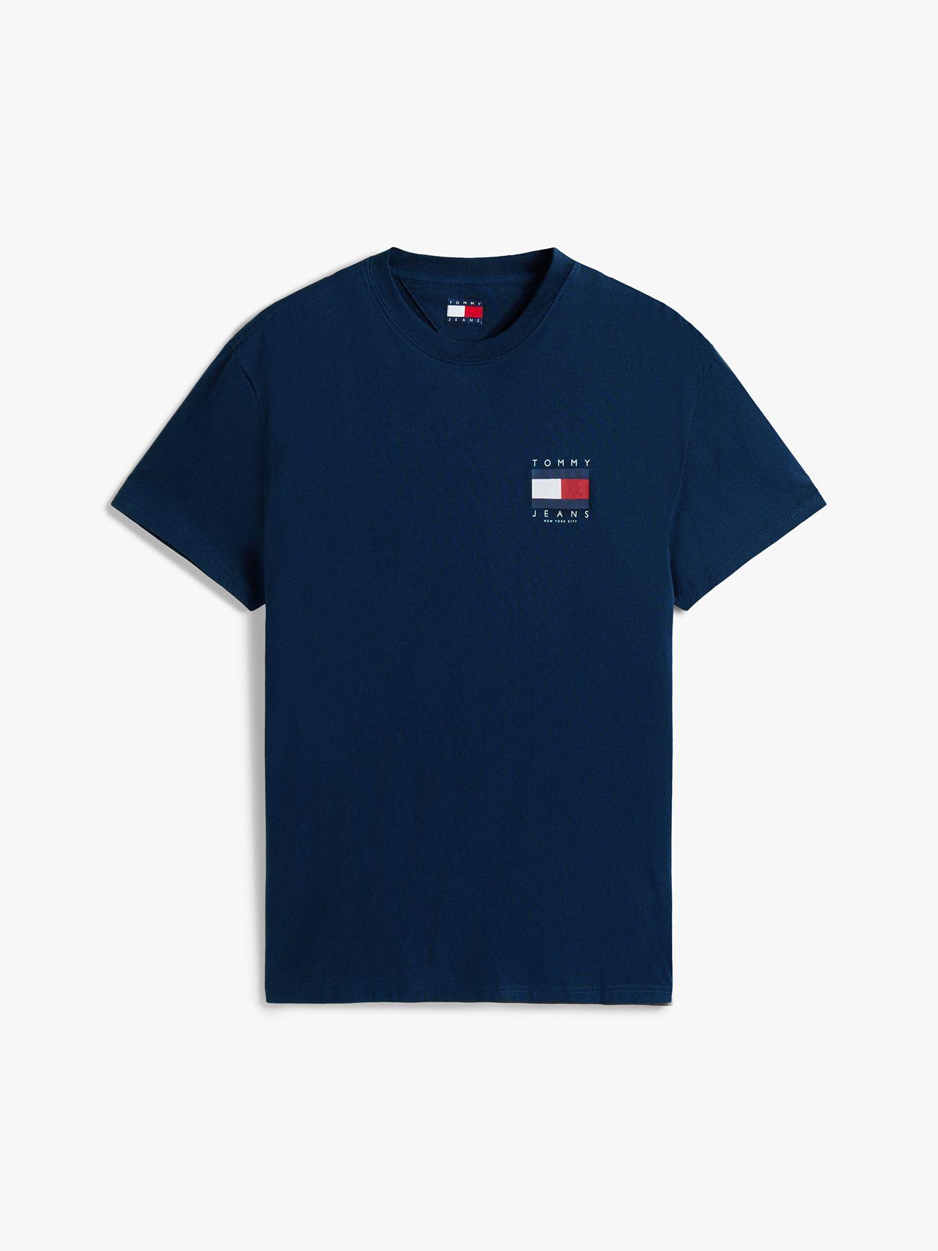 Polera Flag Graphic Backprint Azul C1G Tommy Jeans-4