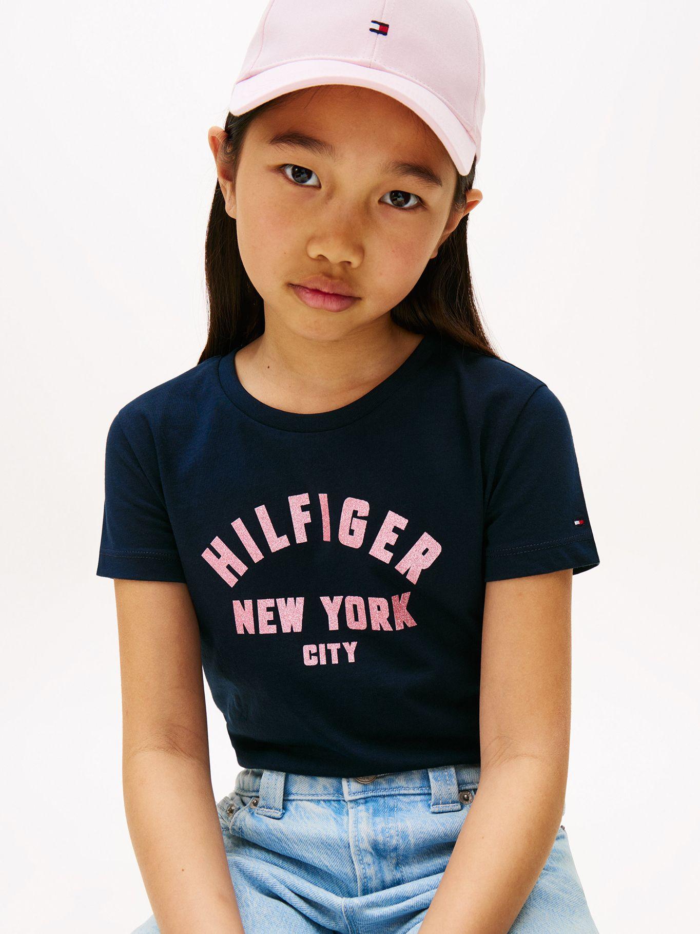 Polera Con Logo Nyc Curvo Azul Tommy Hilfiger-3