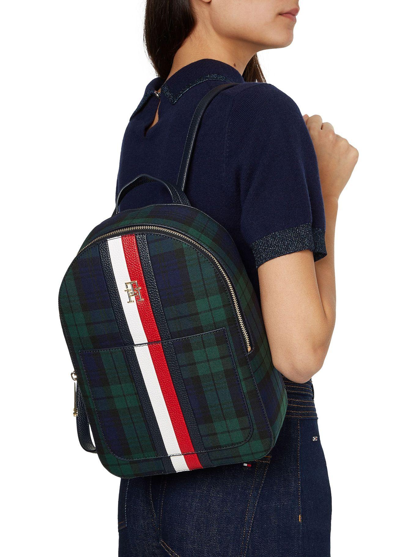 Mochila Emblem Check Azul Tommy Hilfiger-4