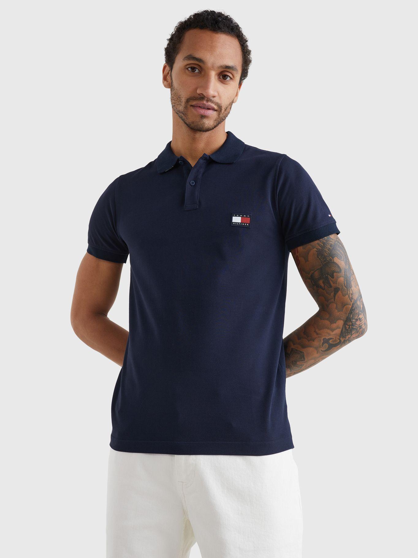 Polo Diseño Stripe El Cuello Slim Fit Azul Tommy Hilfiger-3