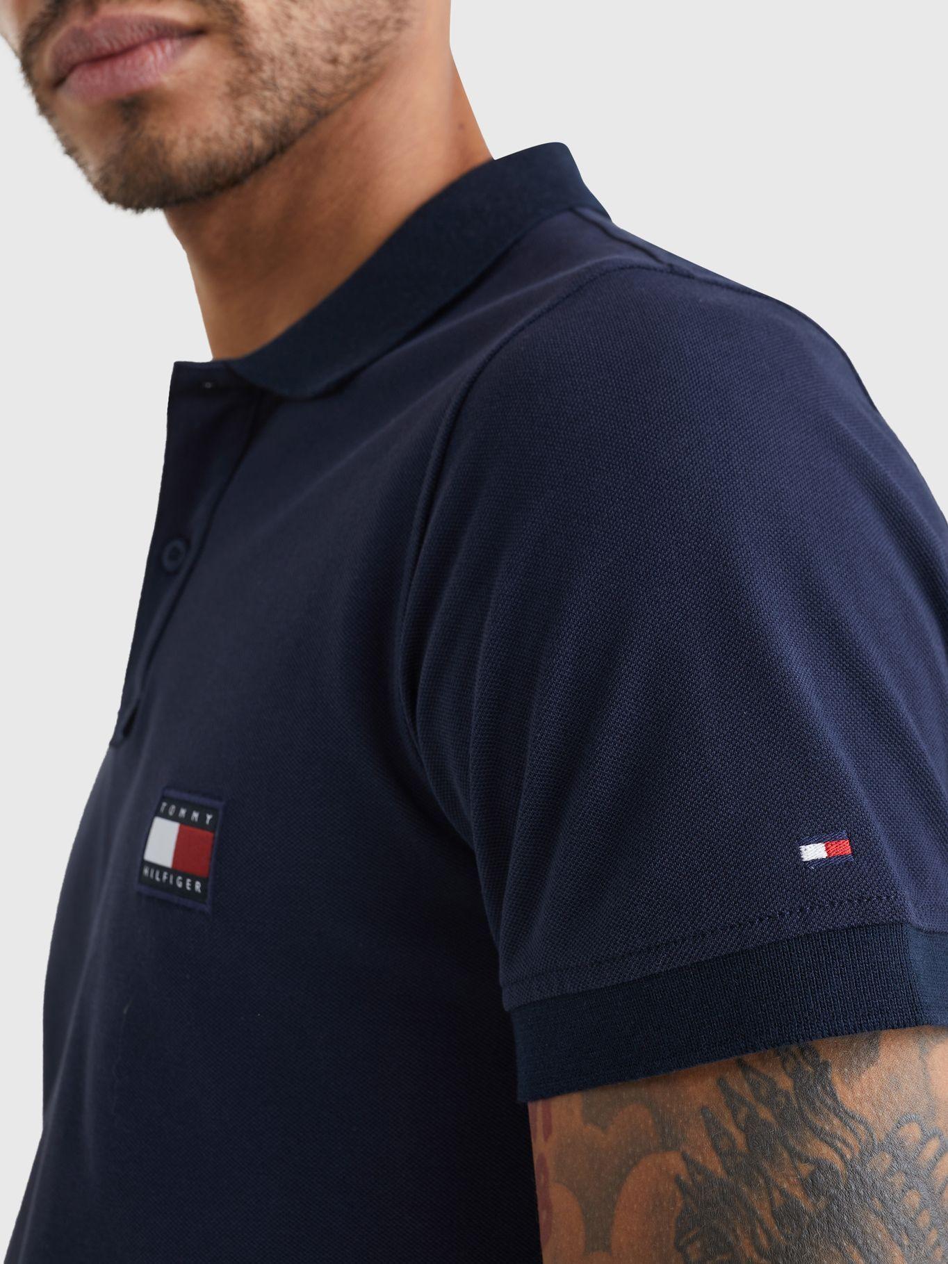 Polo Diseño Stripe El Cuello Slim Fit Azul Tommy Hilfiger-2