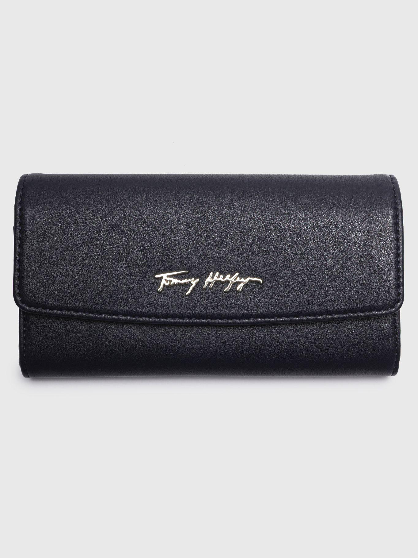 Billetera Flap Con Asa Y Logo Azul Tommy Hilfiger-0