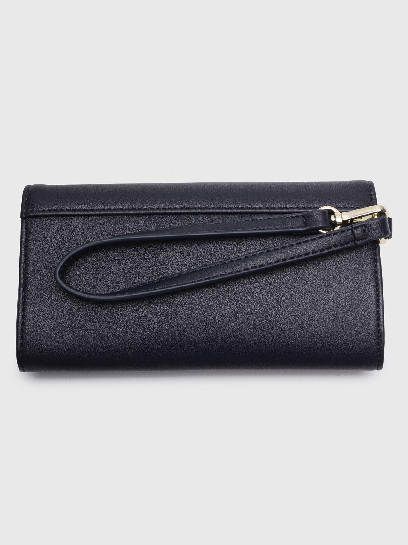 Billetera Flap Con Asa Y Logo Azul Tommy Hilfiger-1