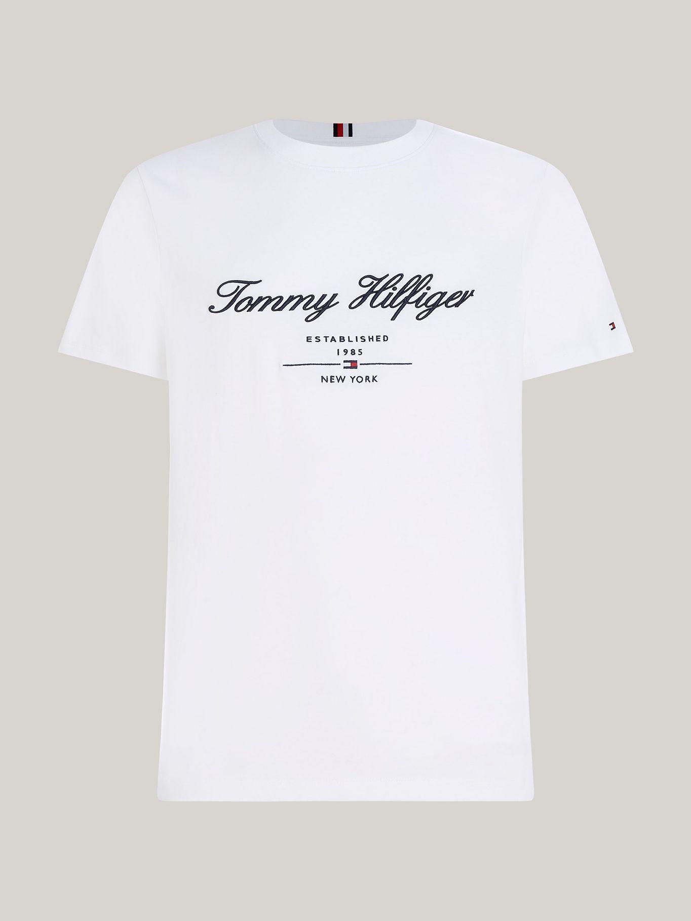 Polera Con Script Logo Blanco Tommy Hilfiger-4