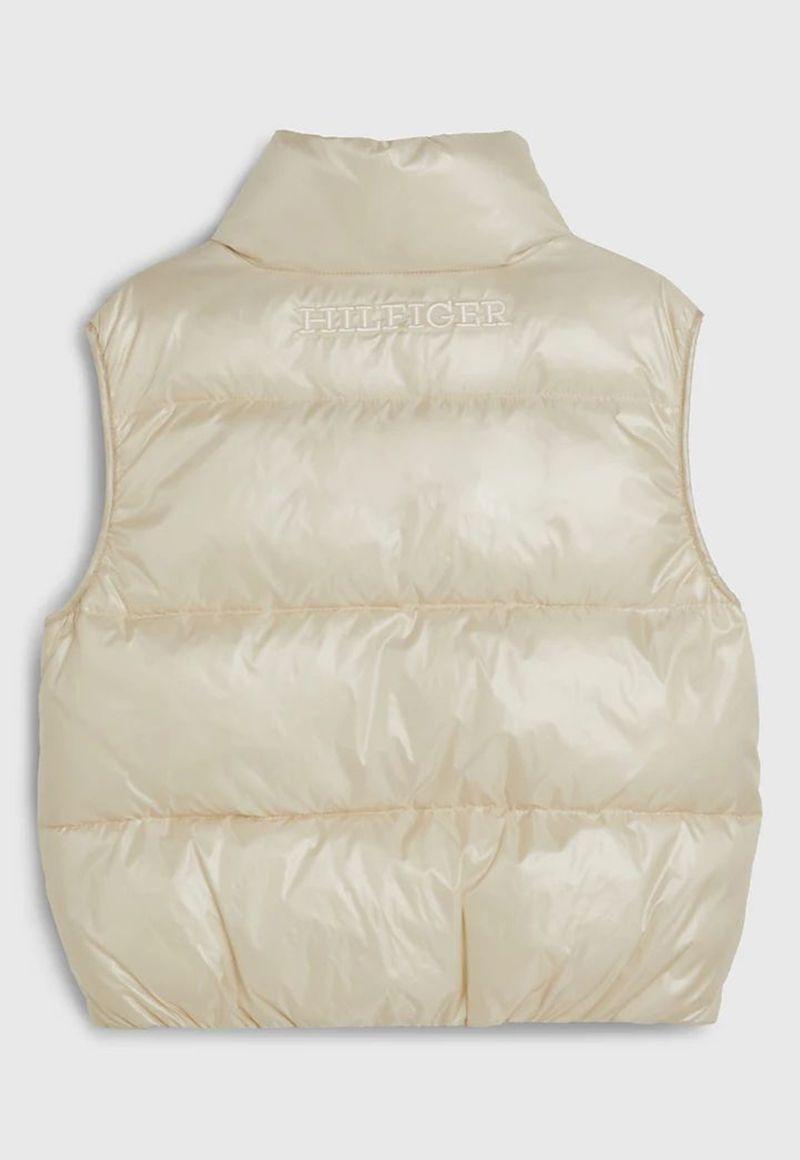 Parka Vest Acolchada Con Logo Beige Tommy Hilfiger-2