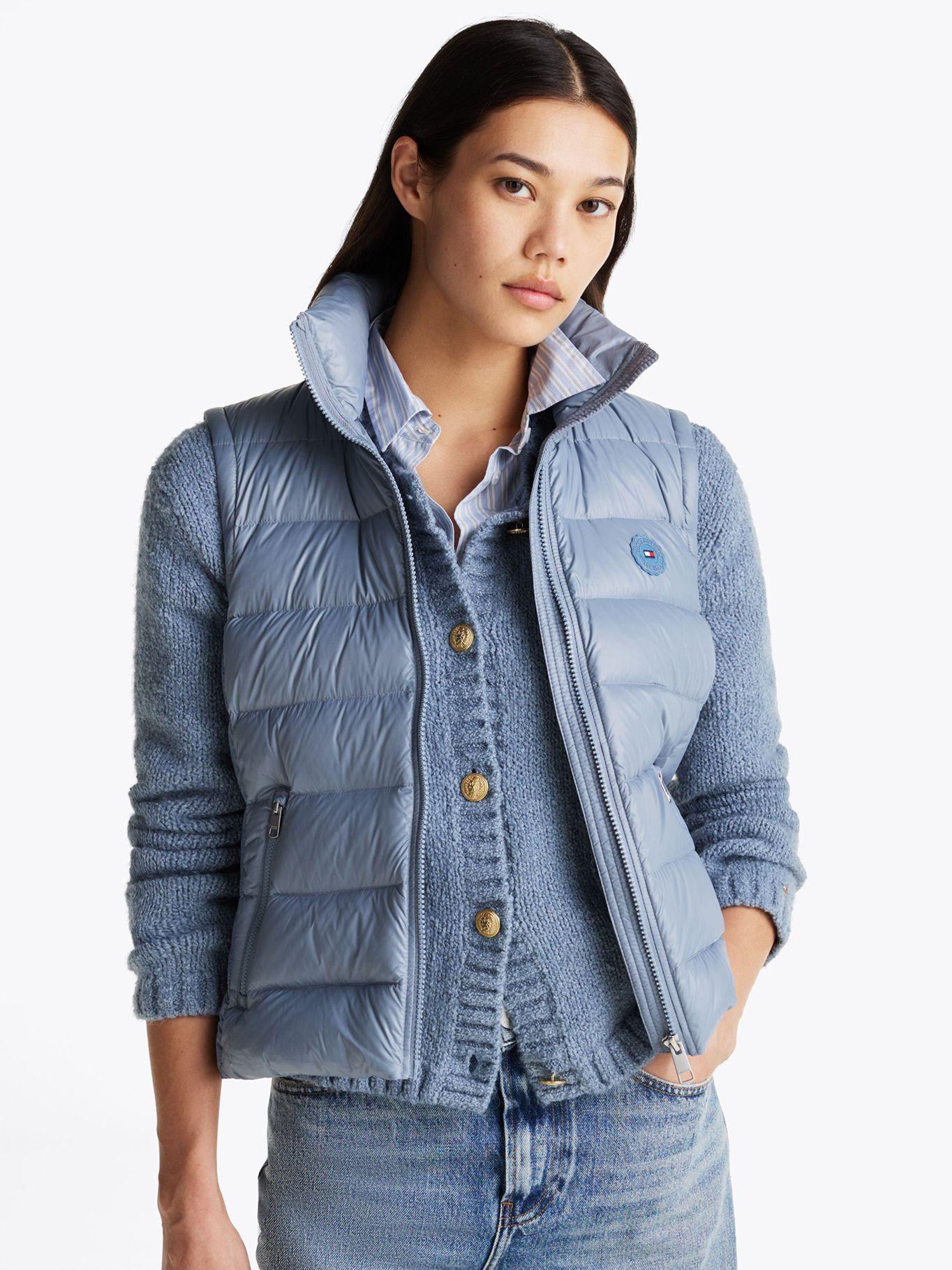 Parka Vest Repelente Al Agua Celeste Tommy Hilfiger-0