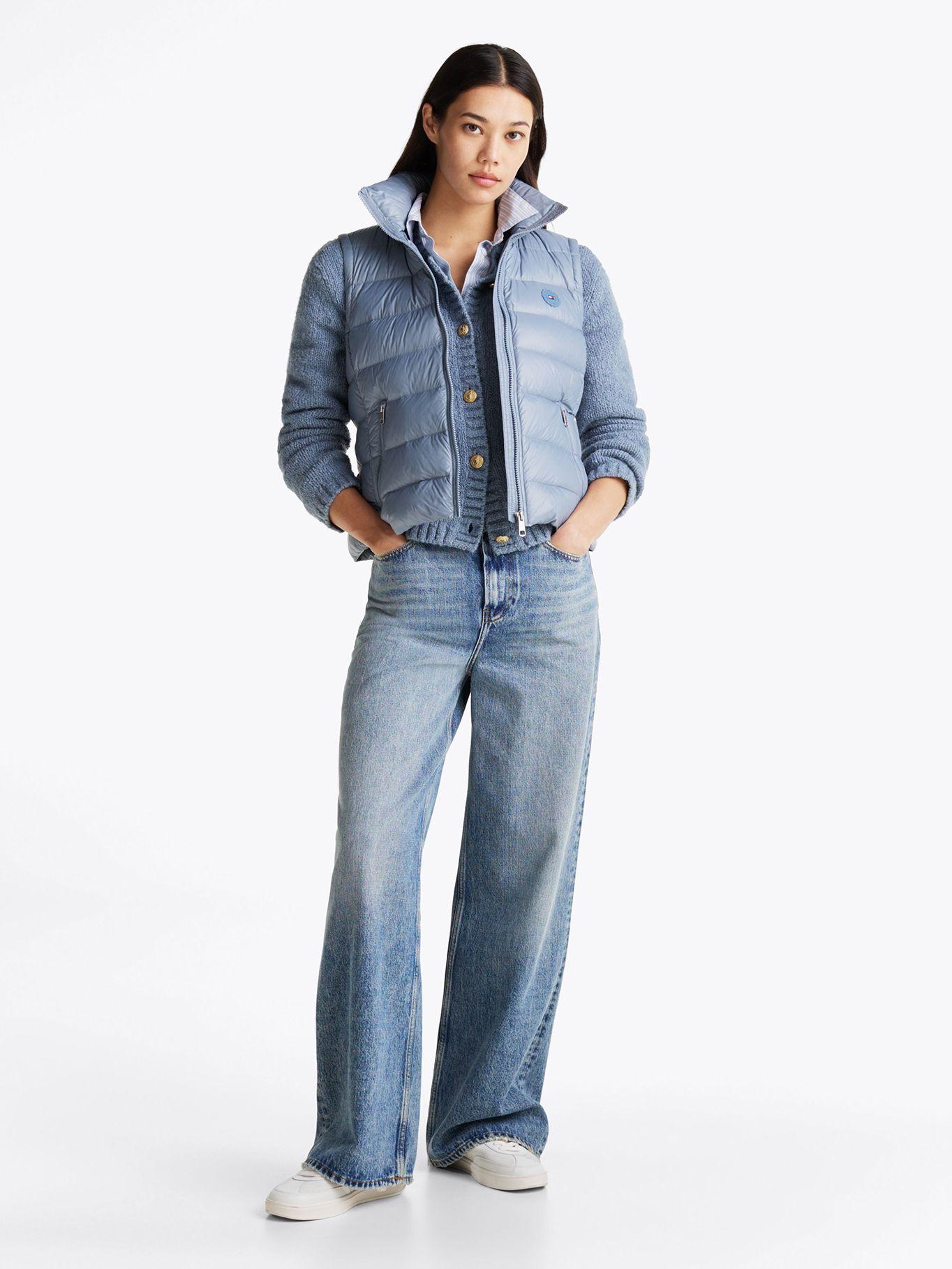 Parka Vest Repelente Al Agua Celeste Tommy Hilfiger-1