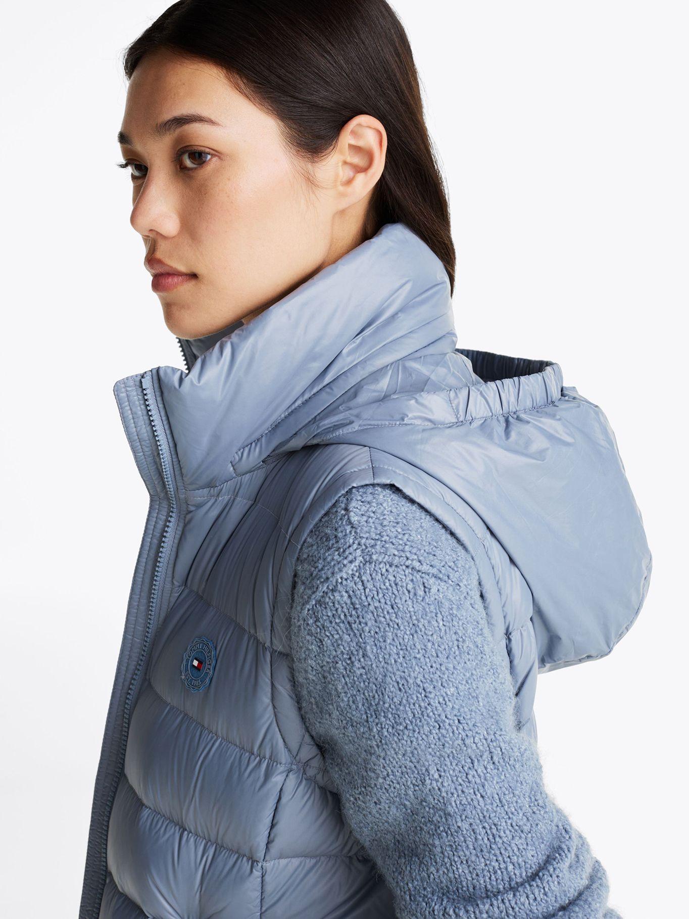 Parka Vest Repelente Al Agua Celeste Tommy Hilfiger-4