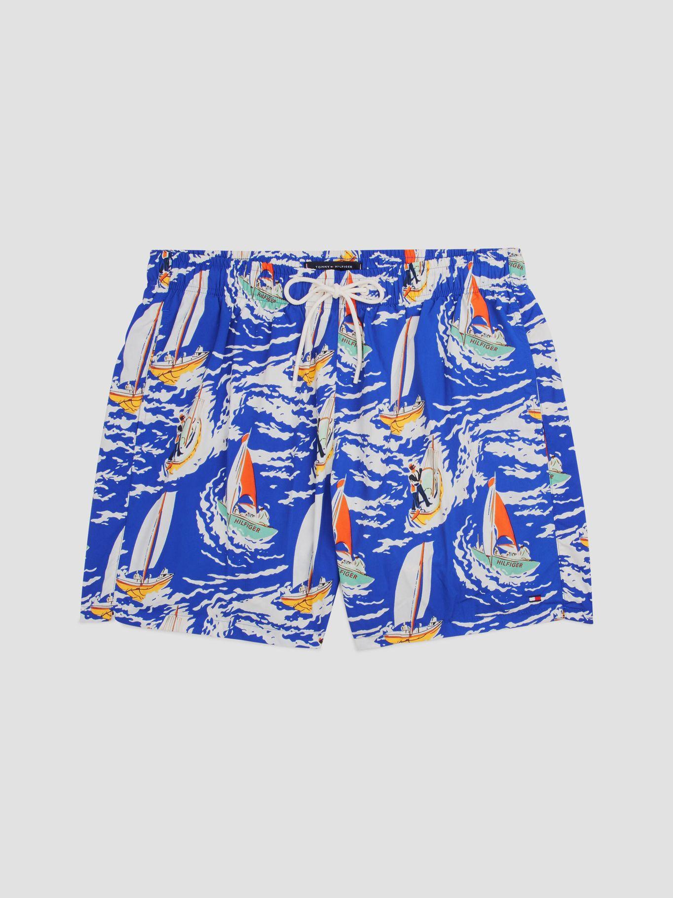 Traje De Baño Con Estampado Azul Tommy Hilfiger-4