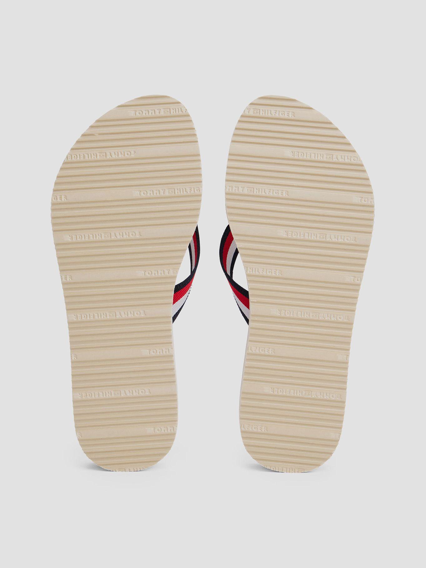Sandalia De Cuña Tiras Distintivas Beige Tommy Hilfiger-3