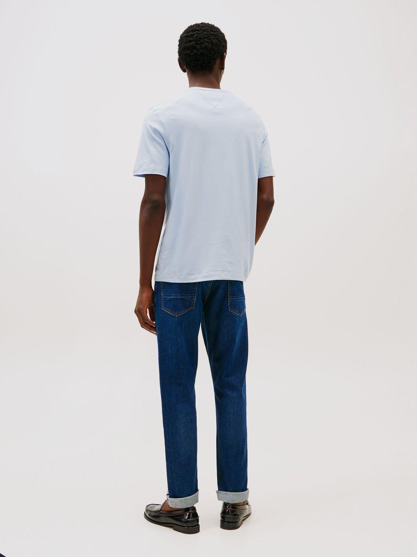 Polera Essential Cotton Regular Celeste Tommy Hilfiger-2