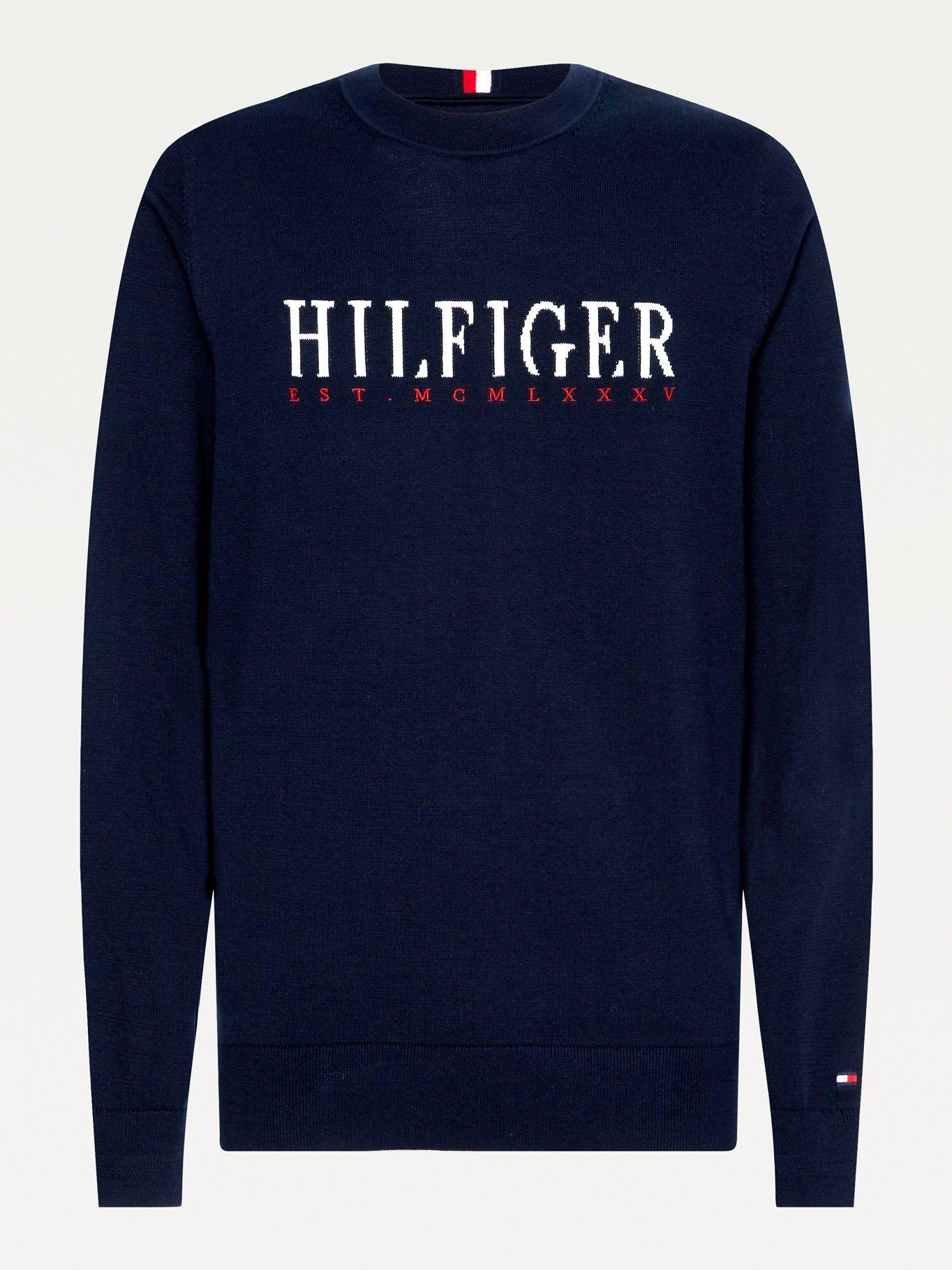 Sweater Graphic C-Neck Azul Tommy Hilfiger A2-3