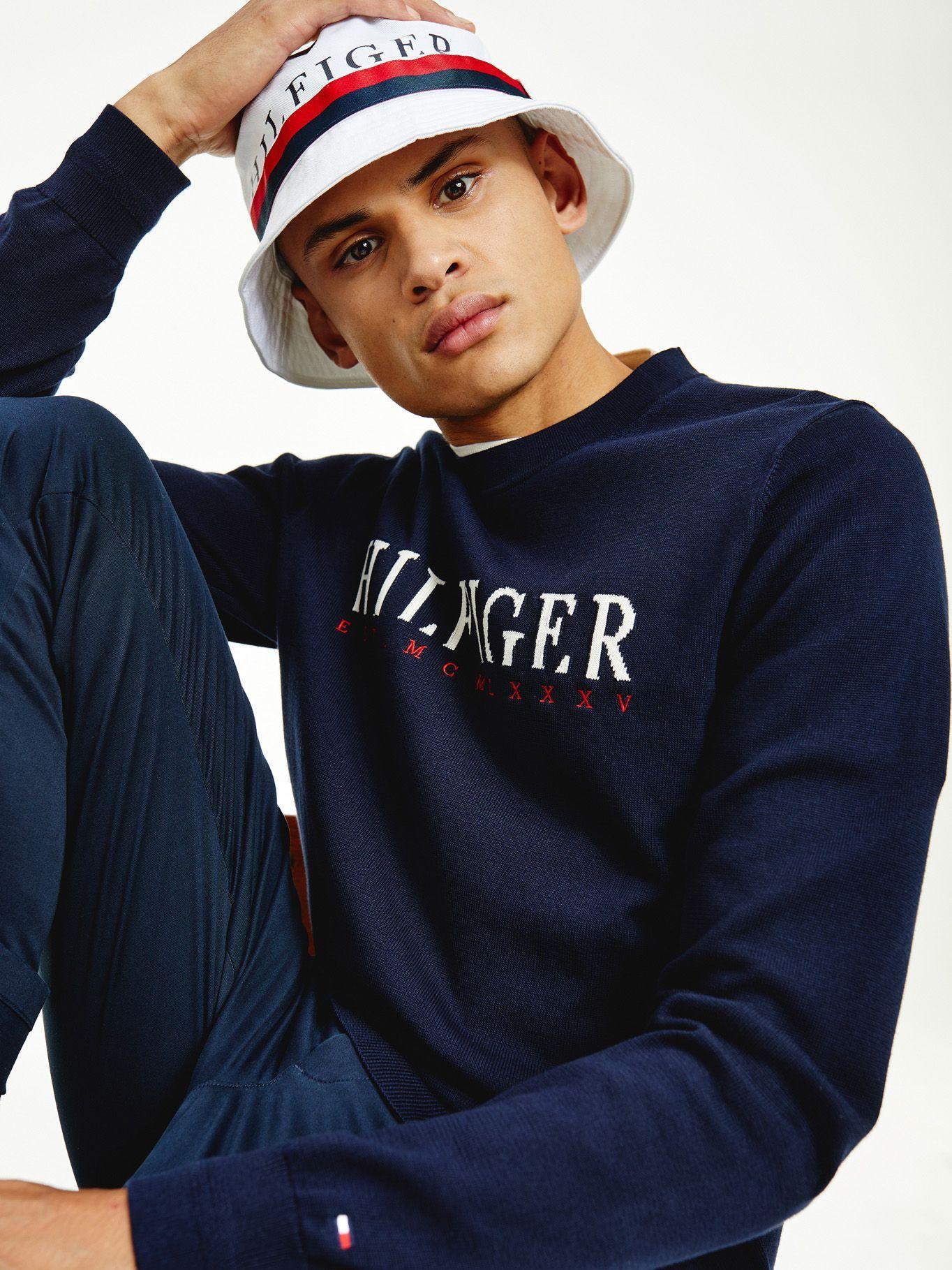 Sweater Graphic C-Neck Azul Tommy Hilfiger A2-2