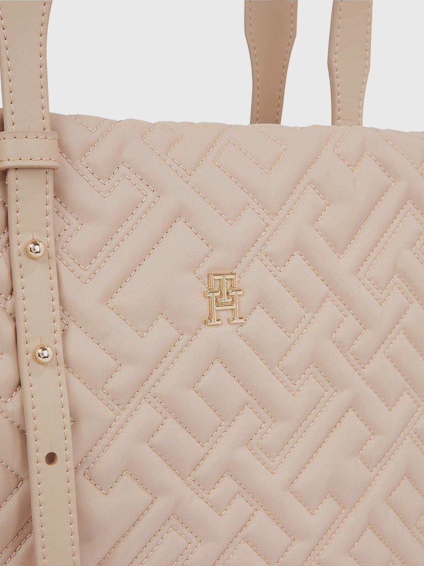 Tote Soft Acolchado Beige Tommy Hilfiger-4