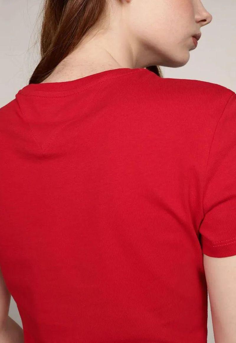 Polera Essential Logo Slim Fit Rojo Tommy Jeans-4