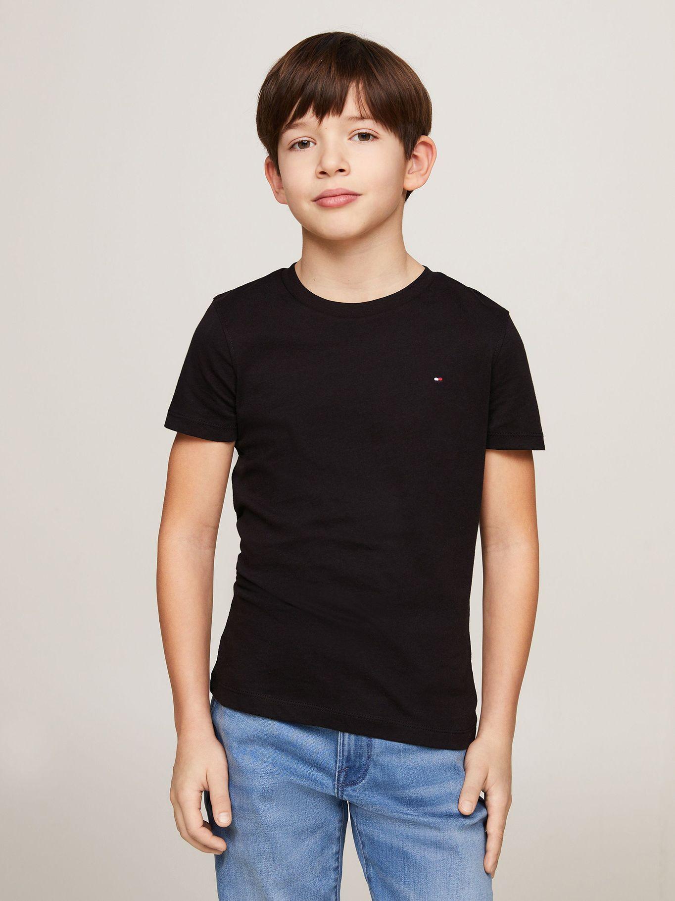 Polera De Niño Essential C-Neck Azul Tommy Hilfiger-0