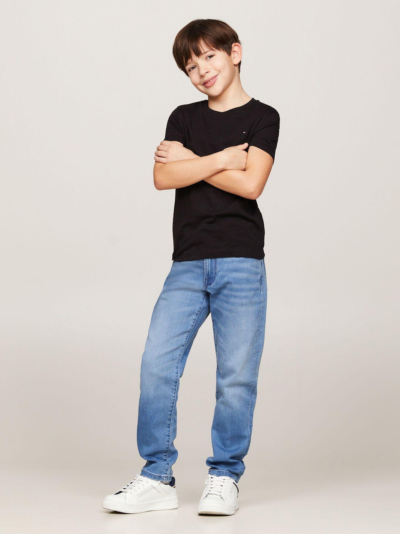 Polera De Niño Essential C-Neck Azul Tommy Hilfiger-1