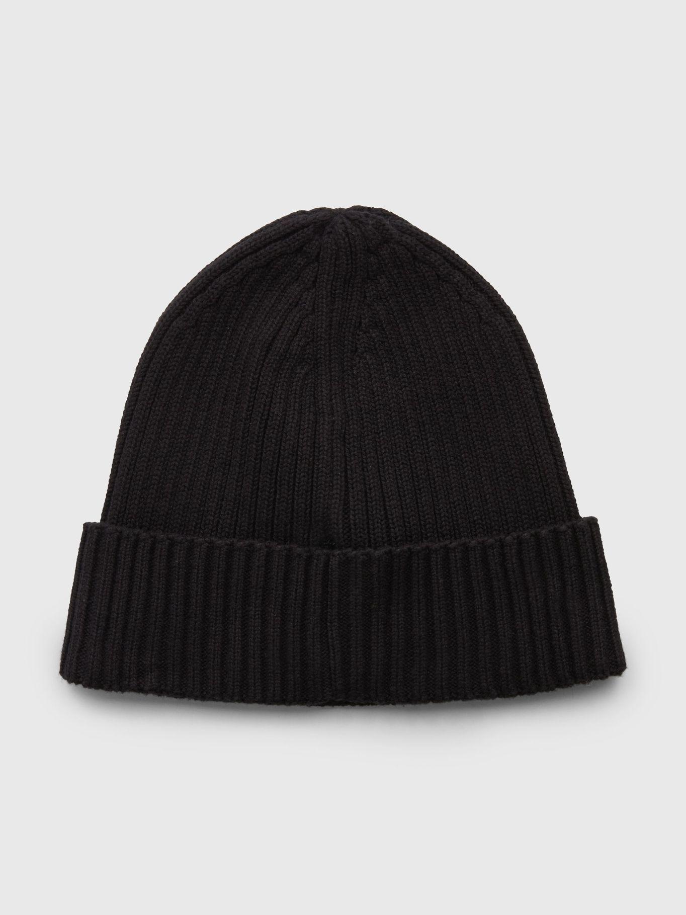 Gorro Beanie Flag Rib Negro Tommy Hilfiger-1