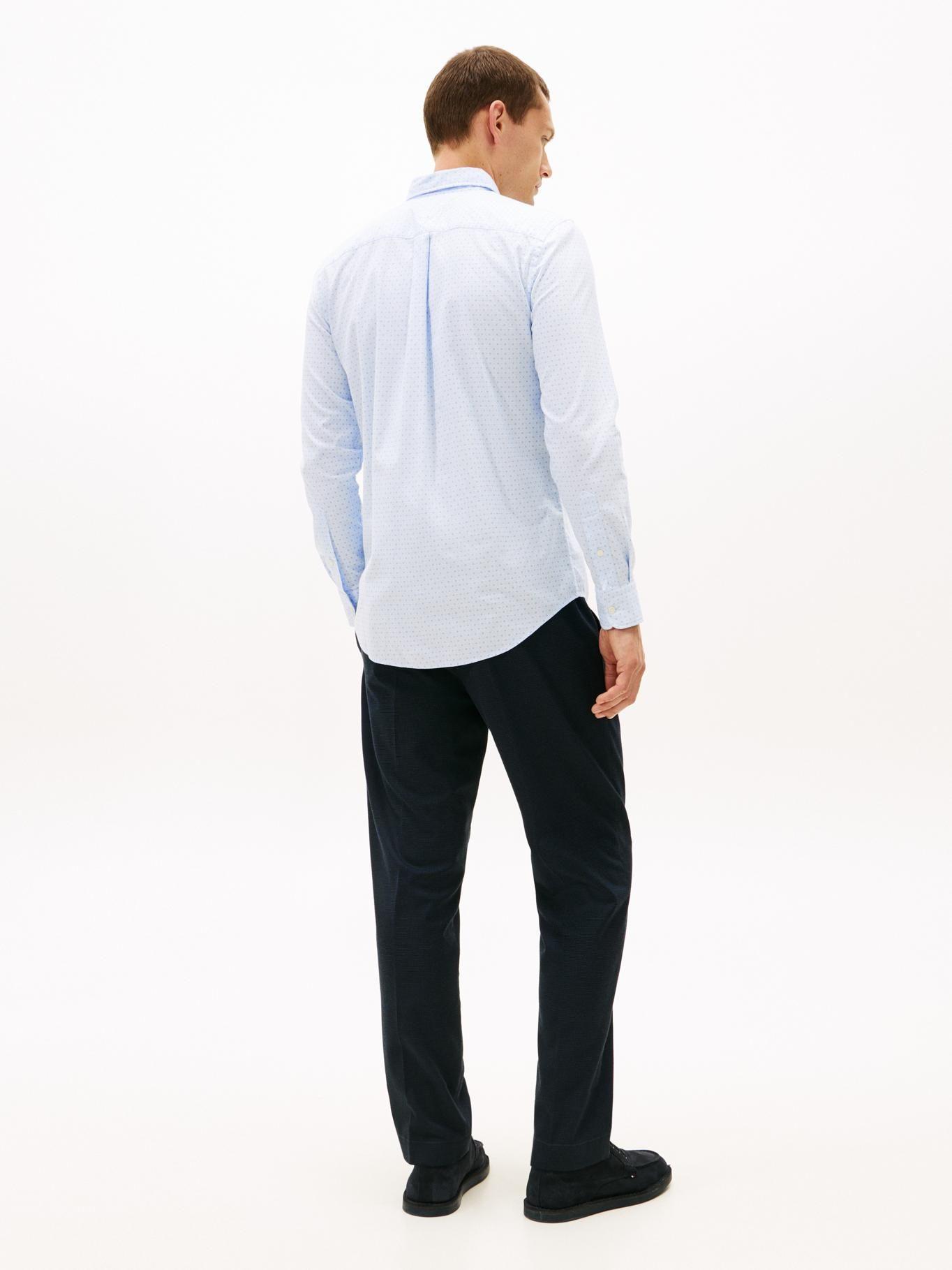 Camisa De Popelín Slim Fit Tommy Hilfiger Celeste-2
