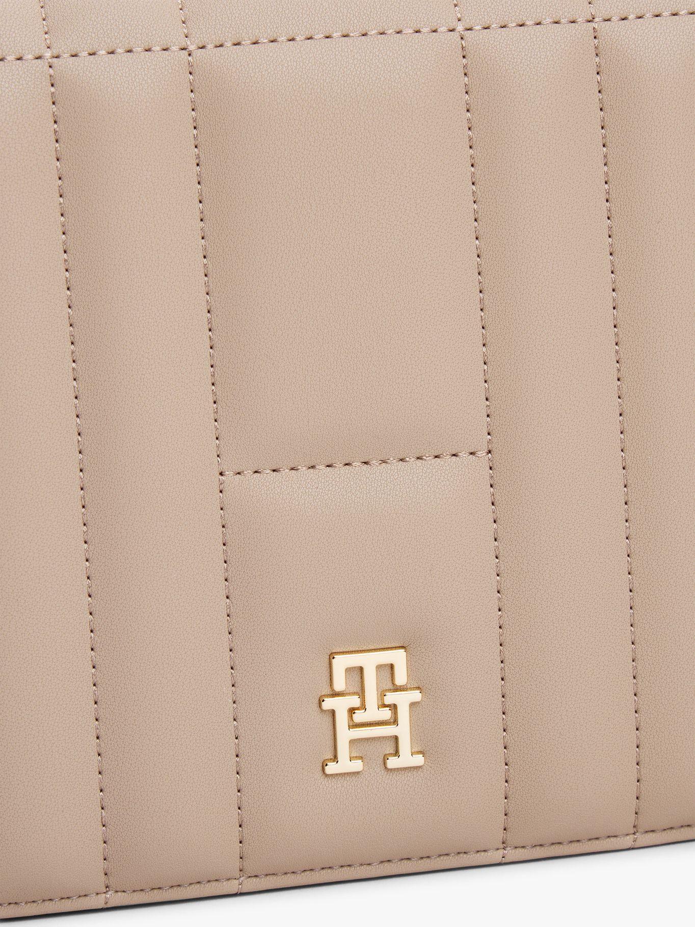 Crossover Quilted Con Monograma Th Beige Tommy Hilfiger-4