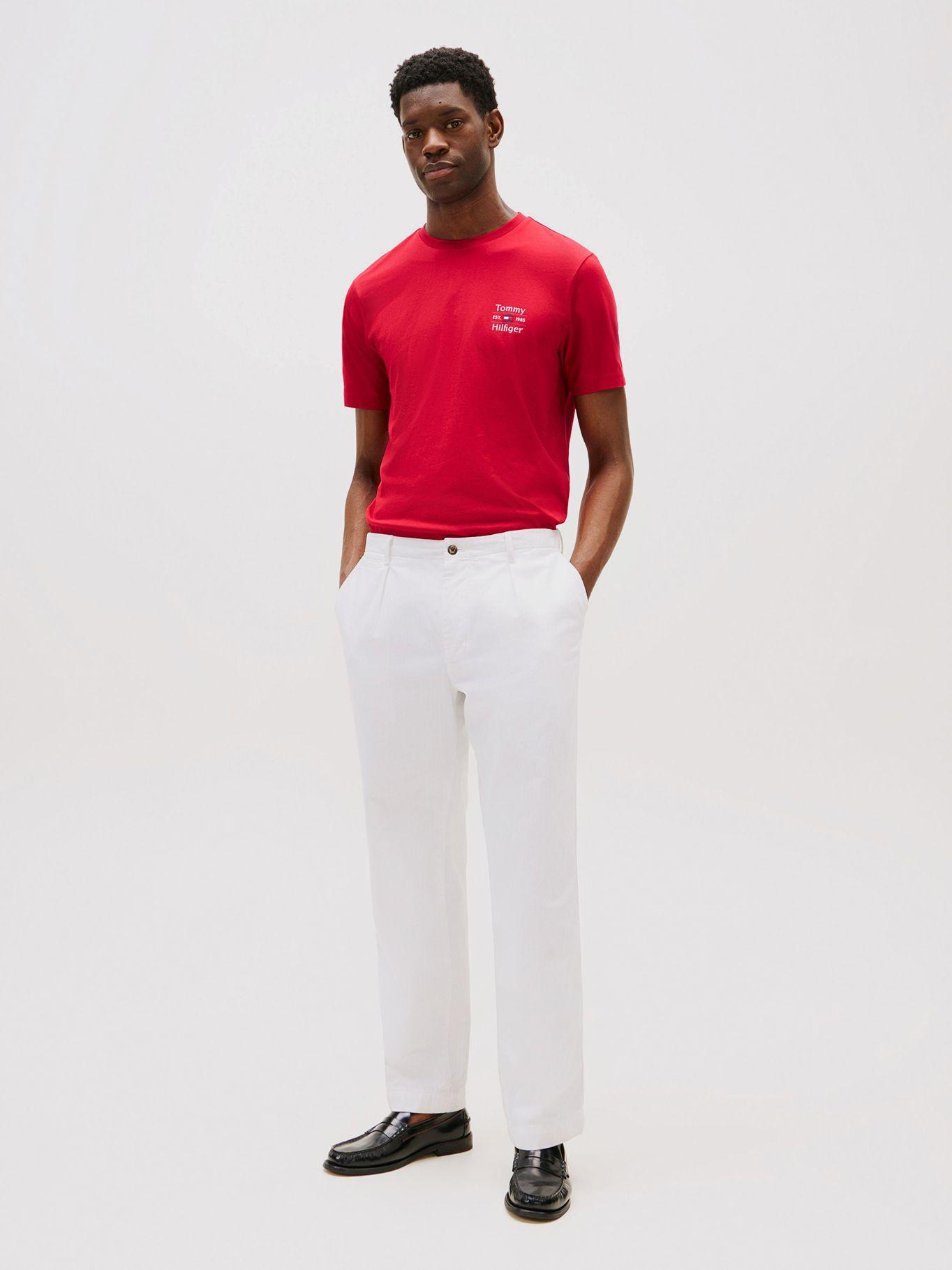Polera Stack Con Logo Regular Fit Rojo Tommy Hilfiger-1