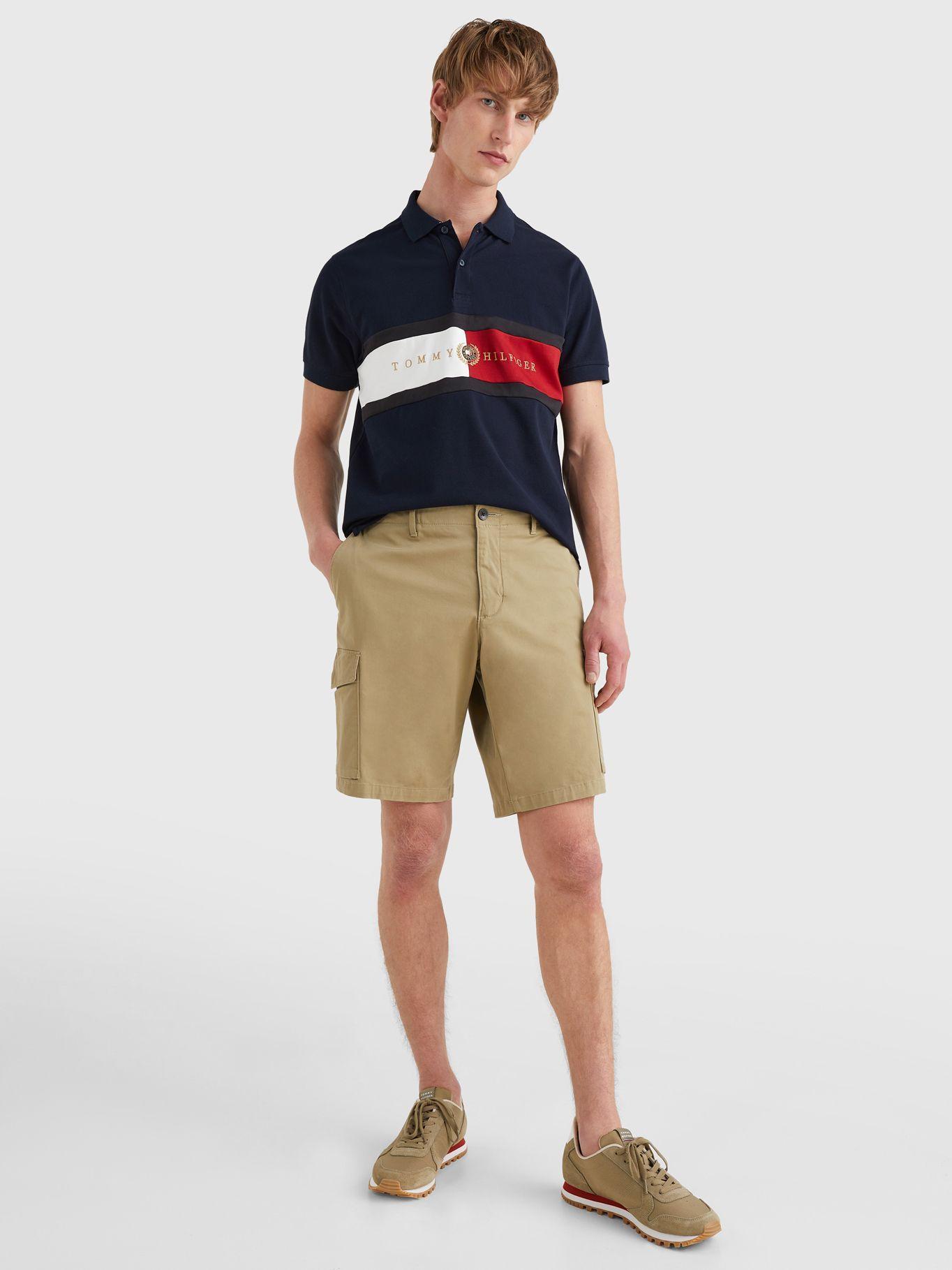 Polo Icon Logo Regular Fit Azul Tommy Hilfiger-3