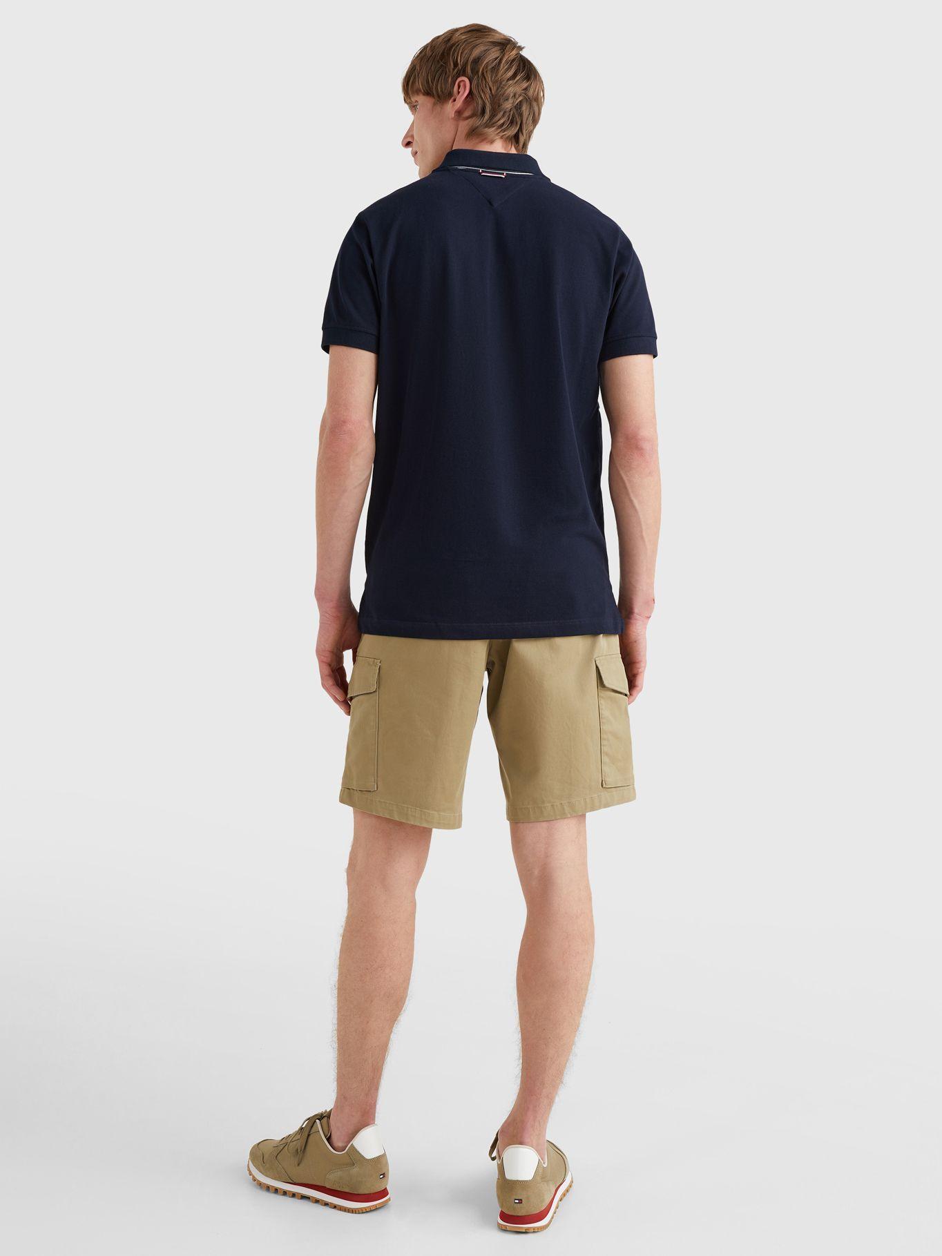 Polo Icon Logo Regular Fit Azul Tommy Hilfiger-1