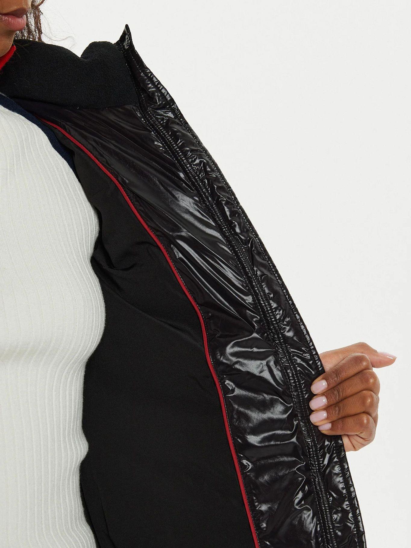 Parka Acolchada Con Cinturón Negro Tommy Hilfiger-4