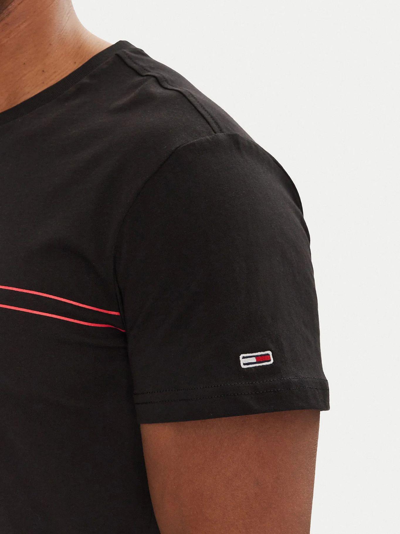 Polera Entry Graphic Logo Slim Fit Negro Tommy Jeans-3