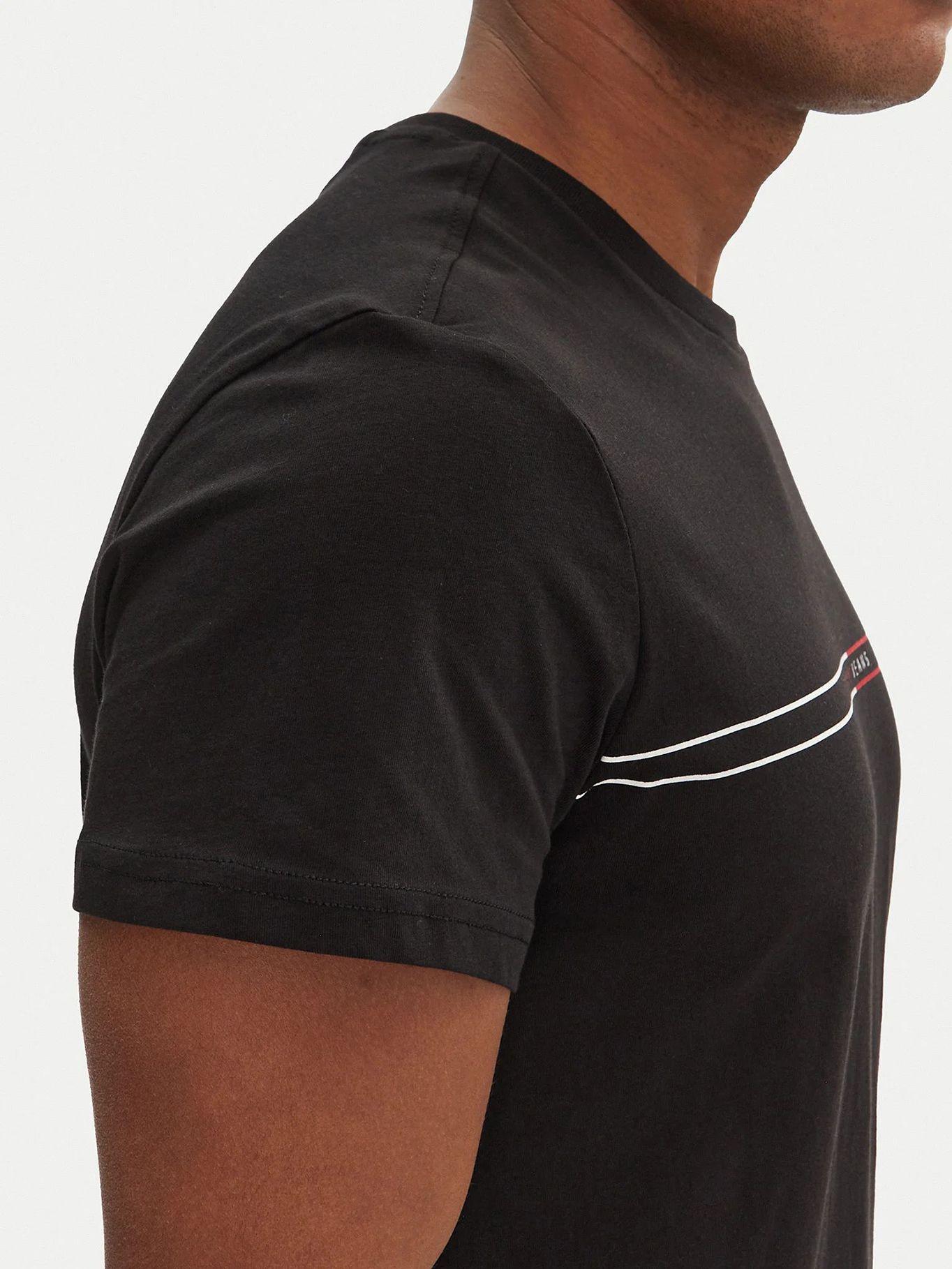 Polera Entry Graphic Logo Slim Fit Negro Tommy Jeans-4