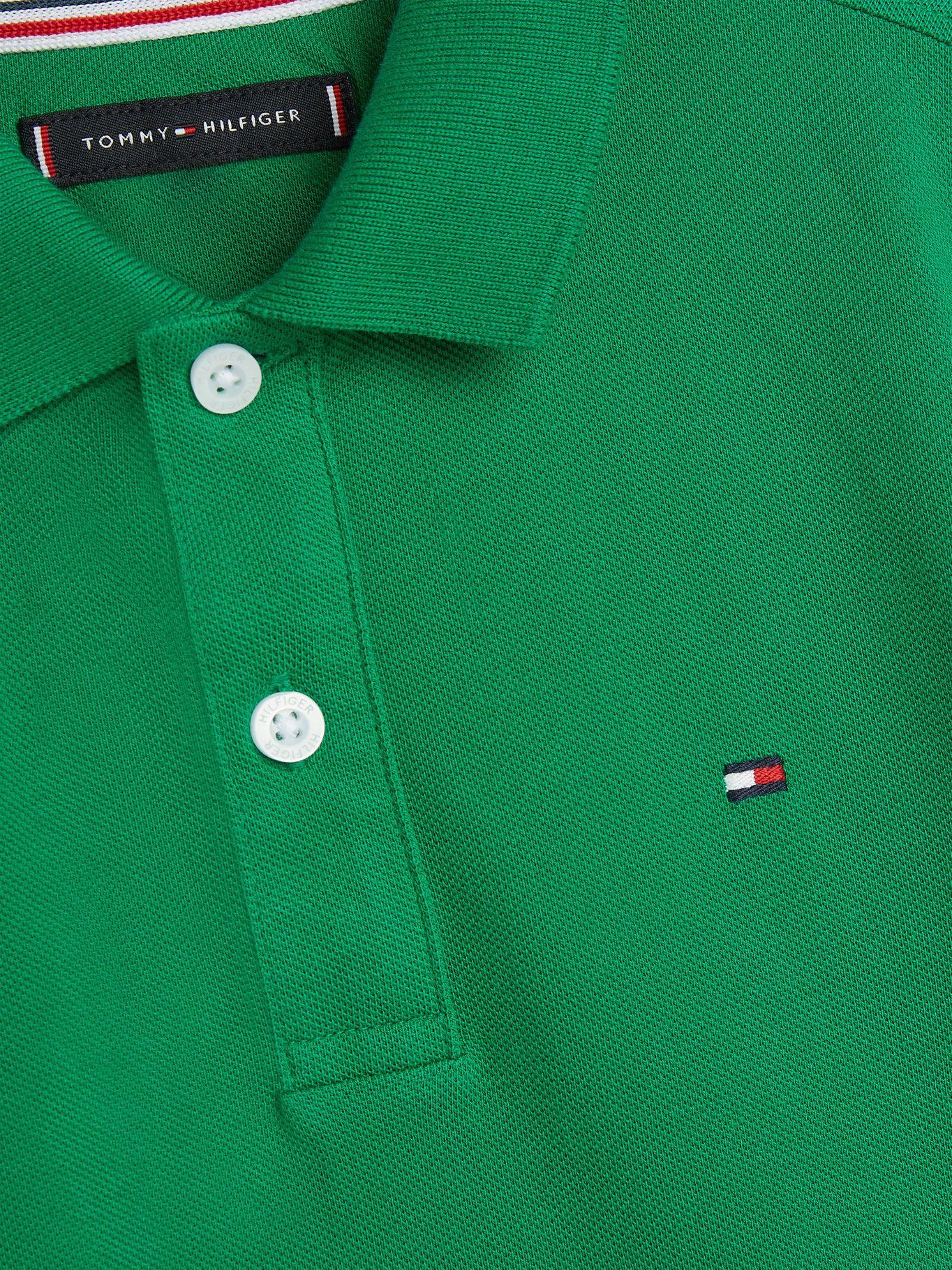 Polo De Piqué De Algodón Verde Tommy Hilfiger-2