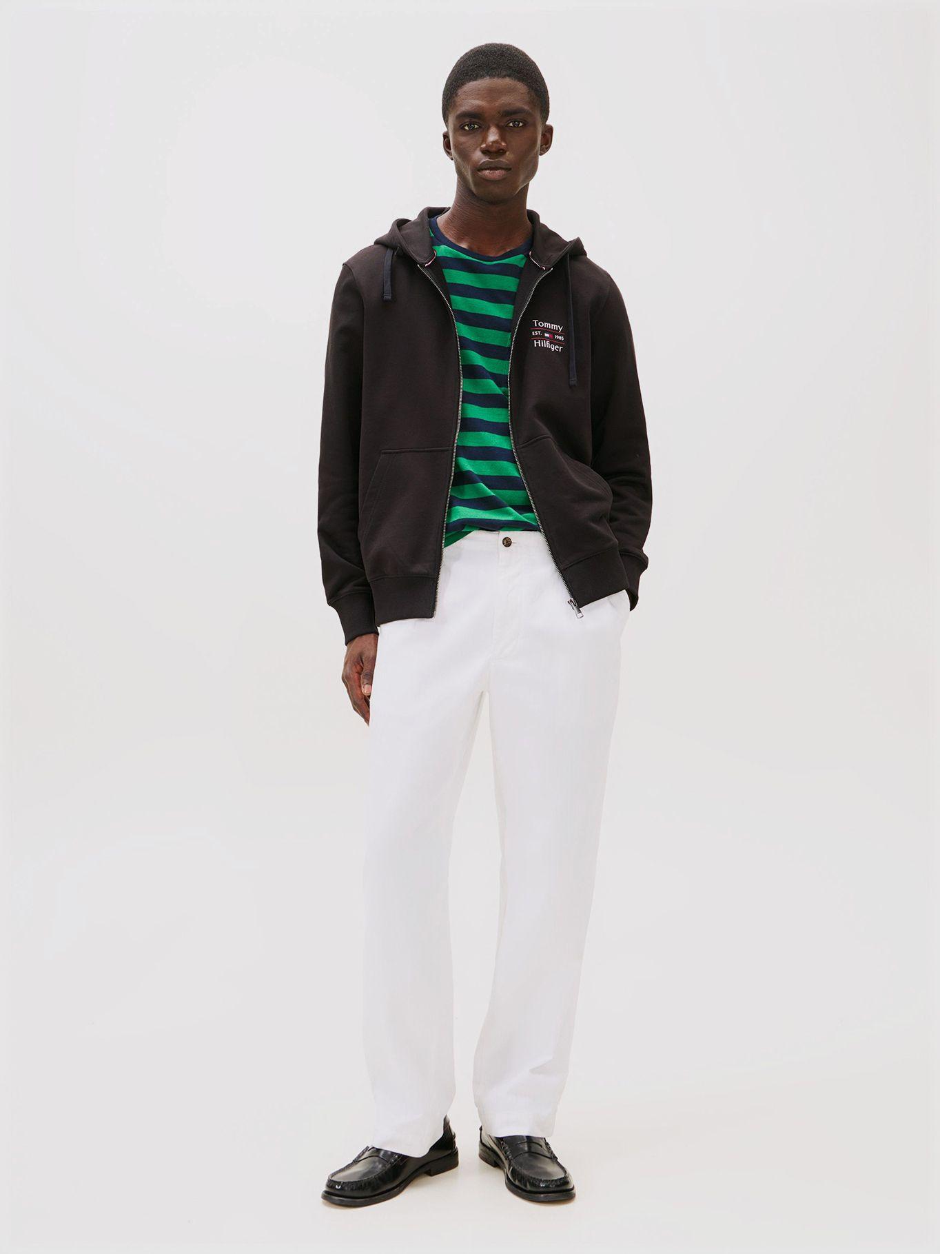 Polerón Hoodie Con Cierre Negro Tommy Hilfiger-1