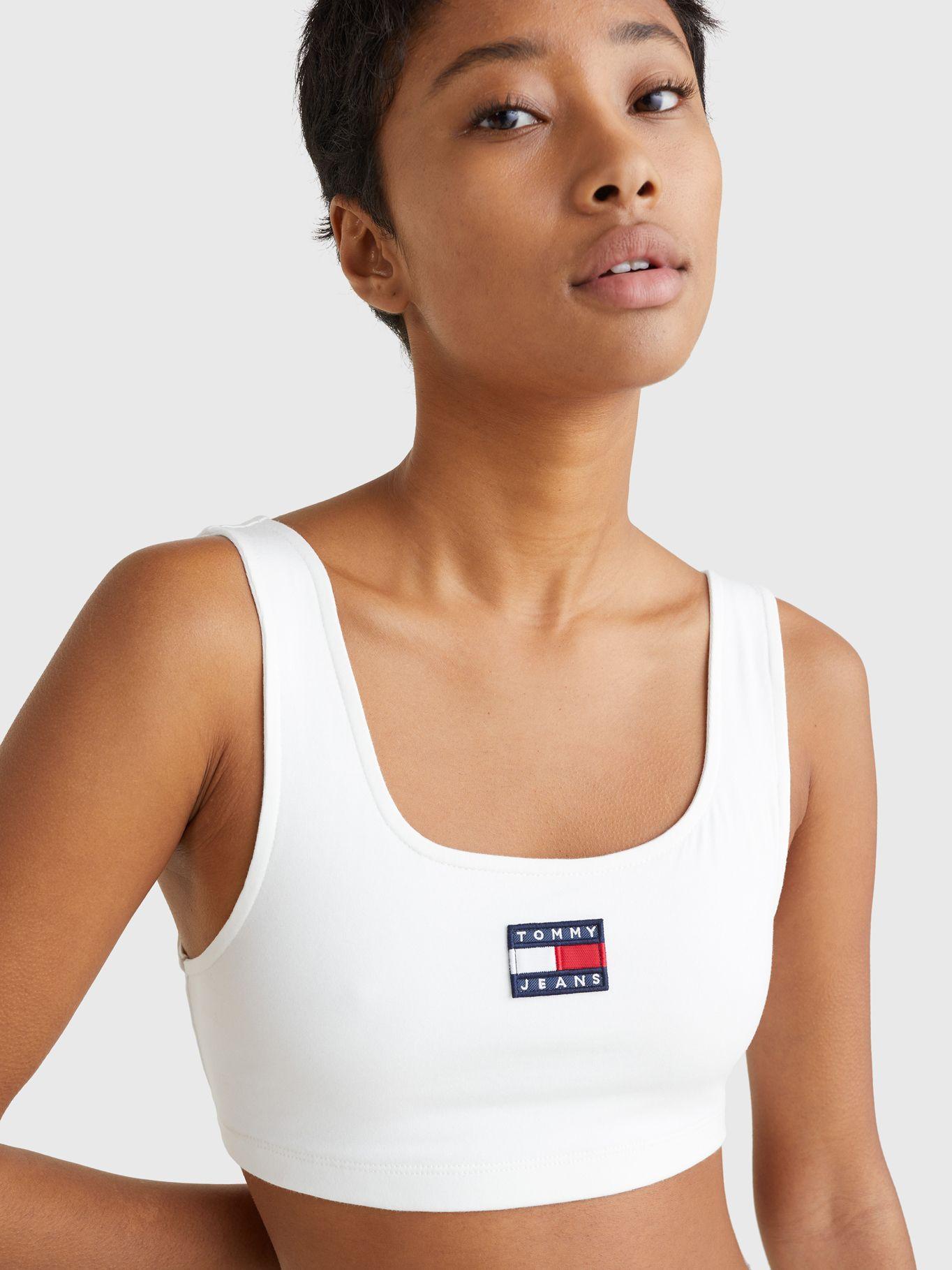 Polera Cropped Con Parche Blanco Tommy Hilfiger-2