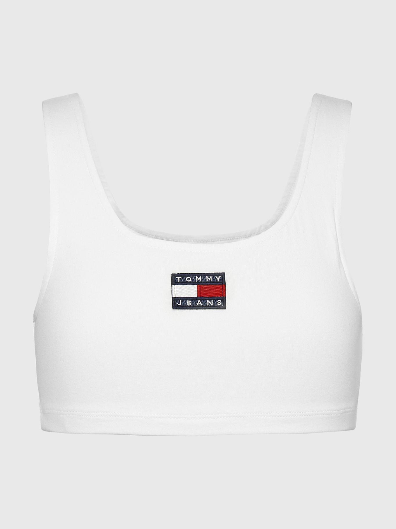 Polera Cropped Con Parche Blanco Tommy Hilfiger-4