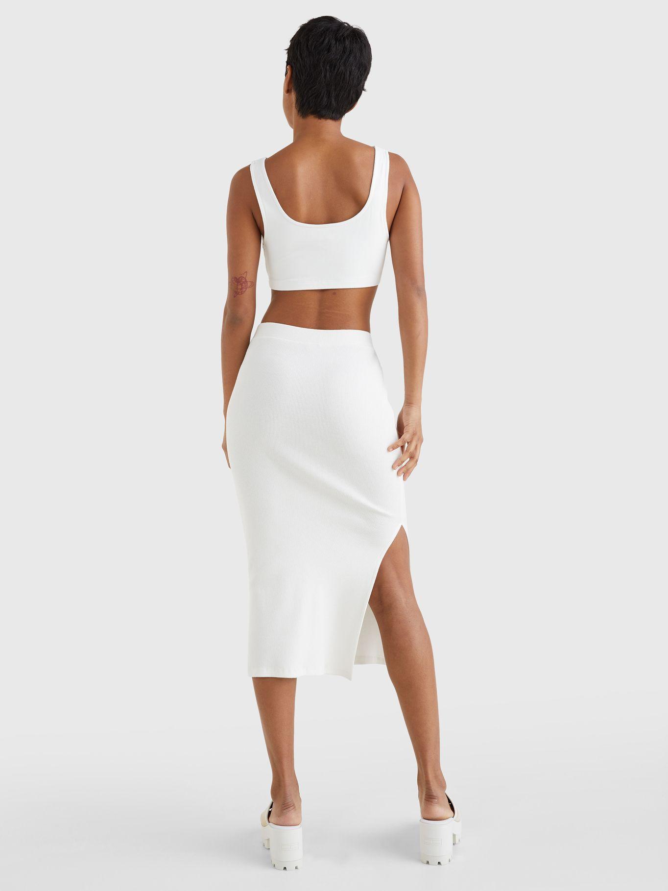 Polera Cropped Con Parche Blanco Tommy Hilfiger-1