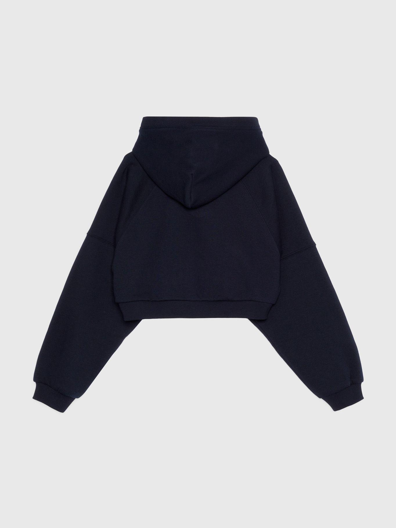 Polerón Hoodie Cropped Azul Tommy Hilfiger-1