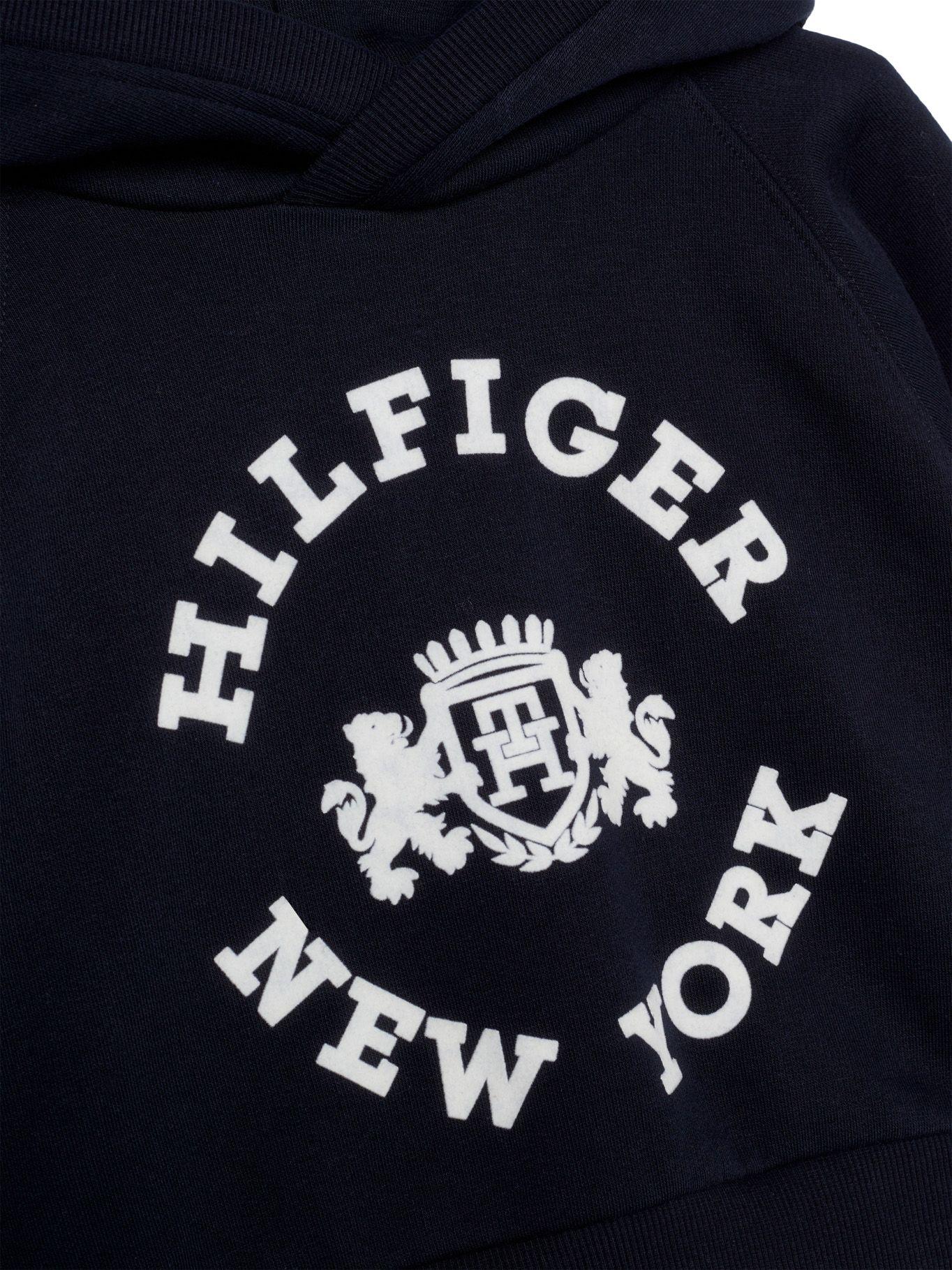 Polerón Hoodie Cropped Azul Tommy Hilfiger-2