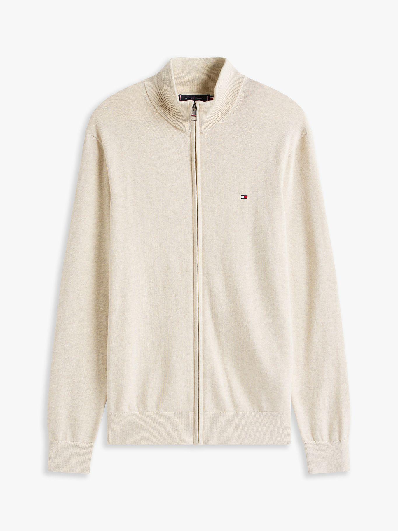 Sweater Essential Cotton  Cierre Beige Tommy Hilfiger-4