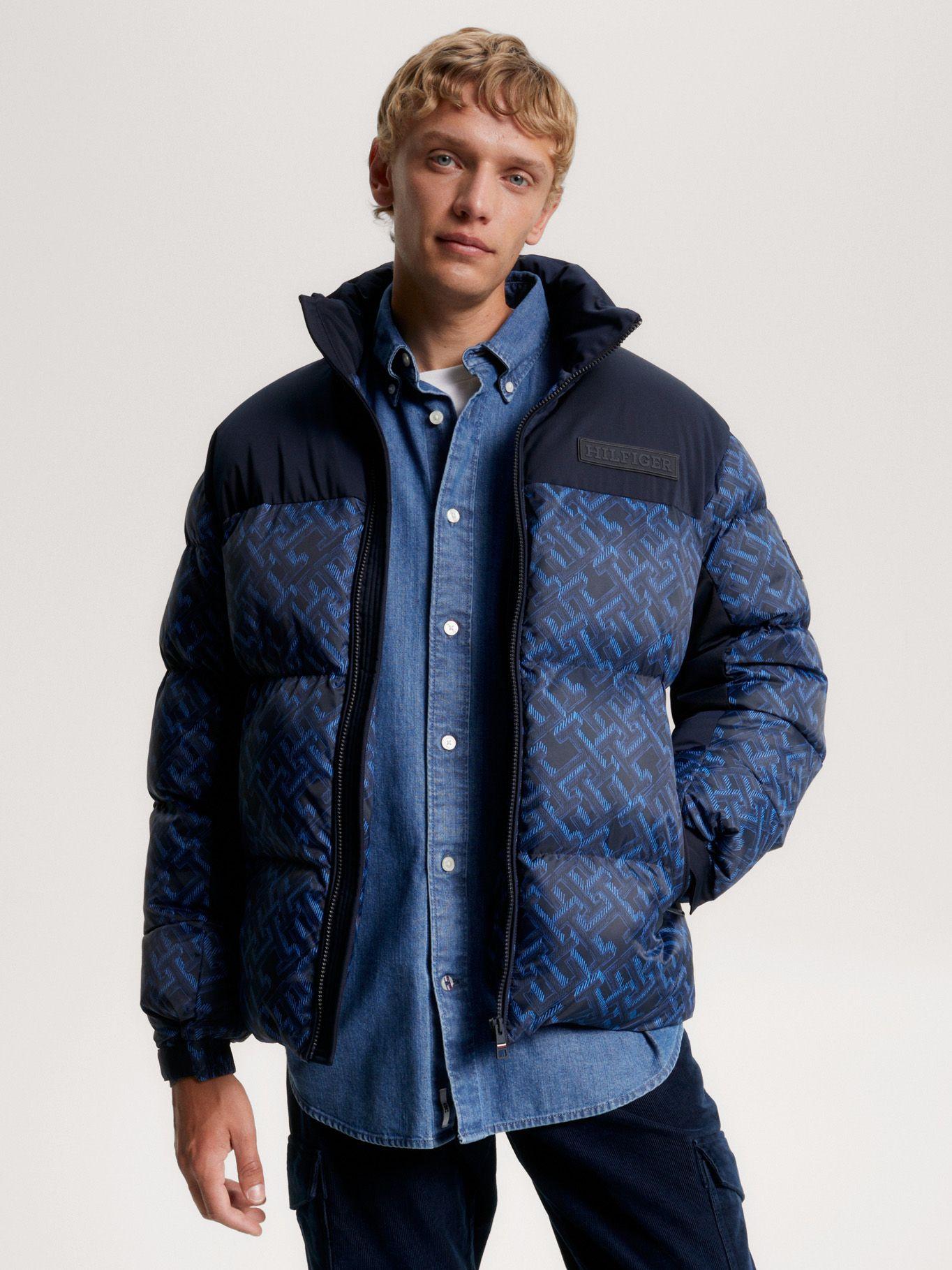 Parka Acolchada Warm Monogram Azul Tommy Hilfiger-0